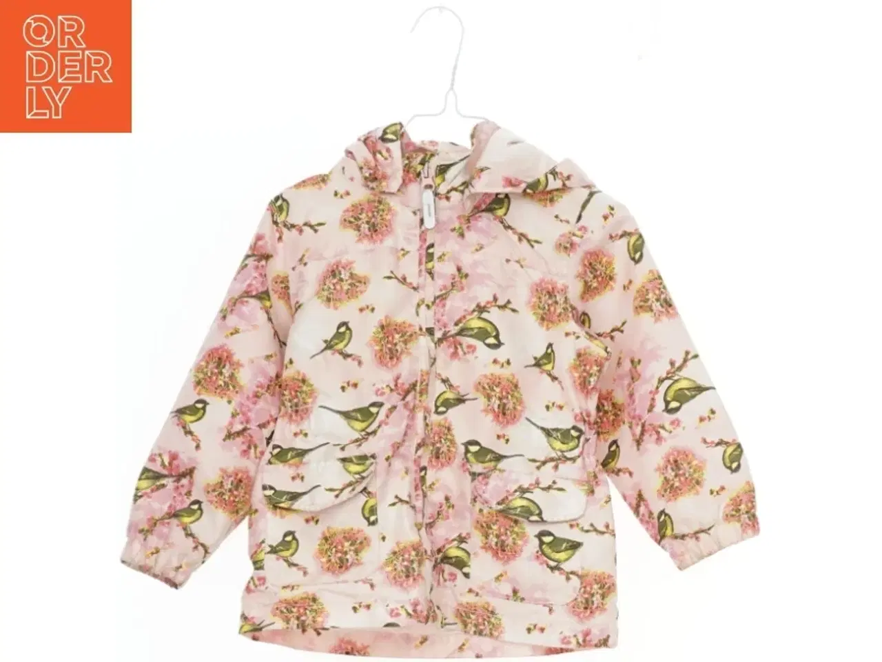 Billede 1 - Børnejakke med fugle- og blomsterprint fra Name It (str. 98)