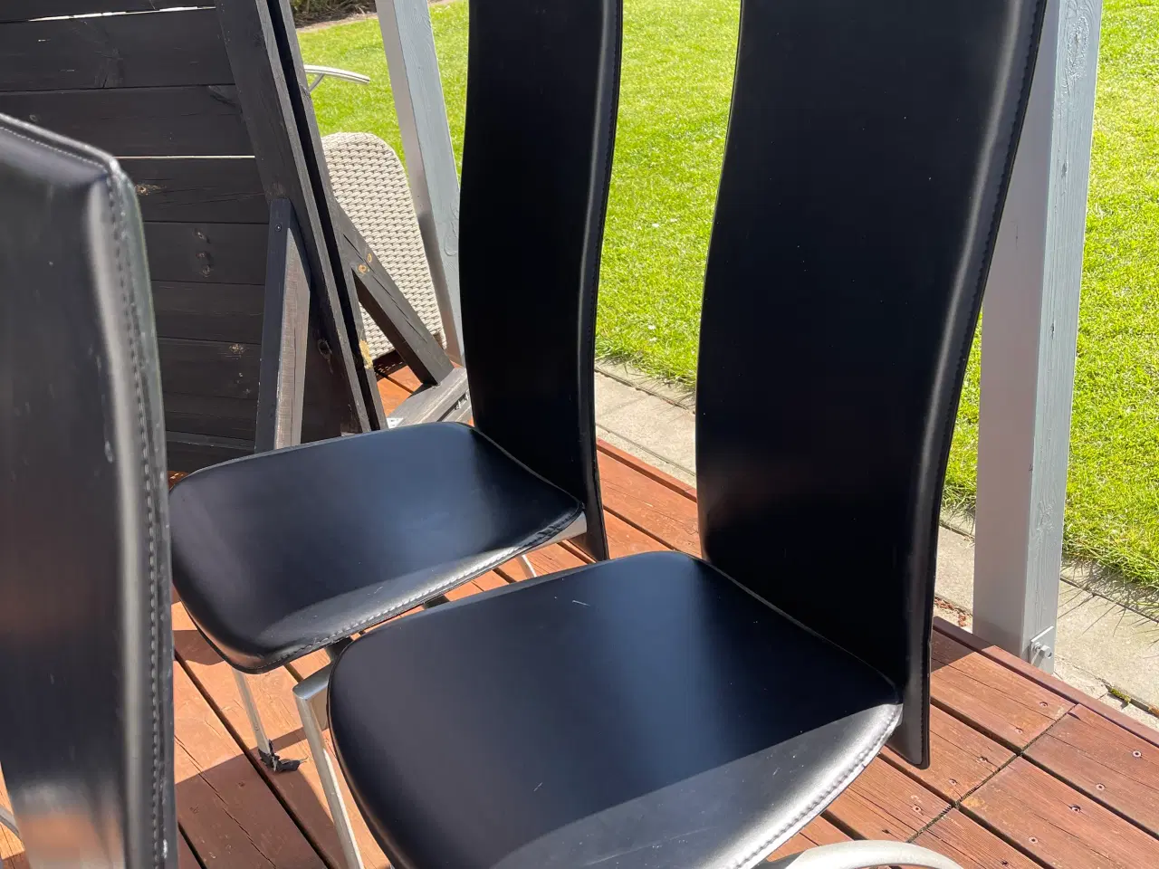 Billede 2 - Læder med alu ben