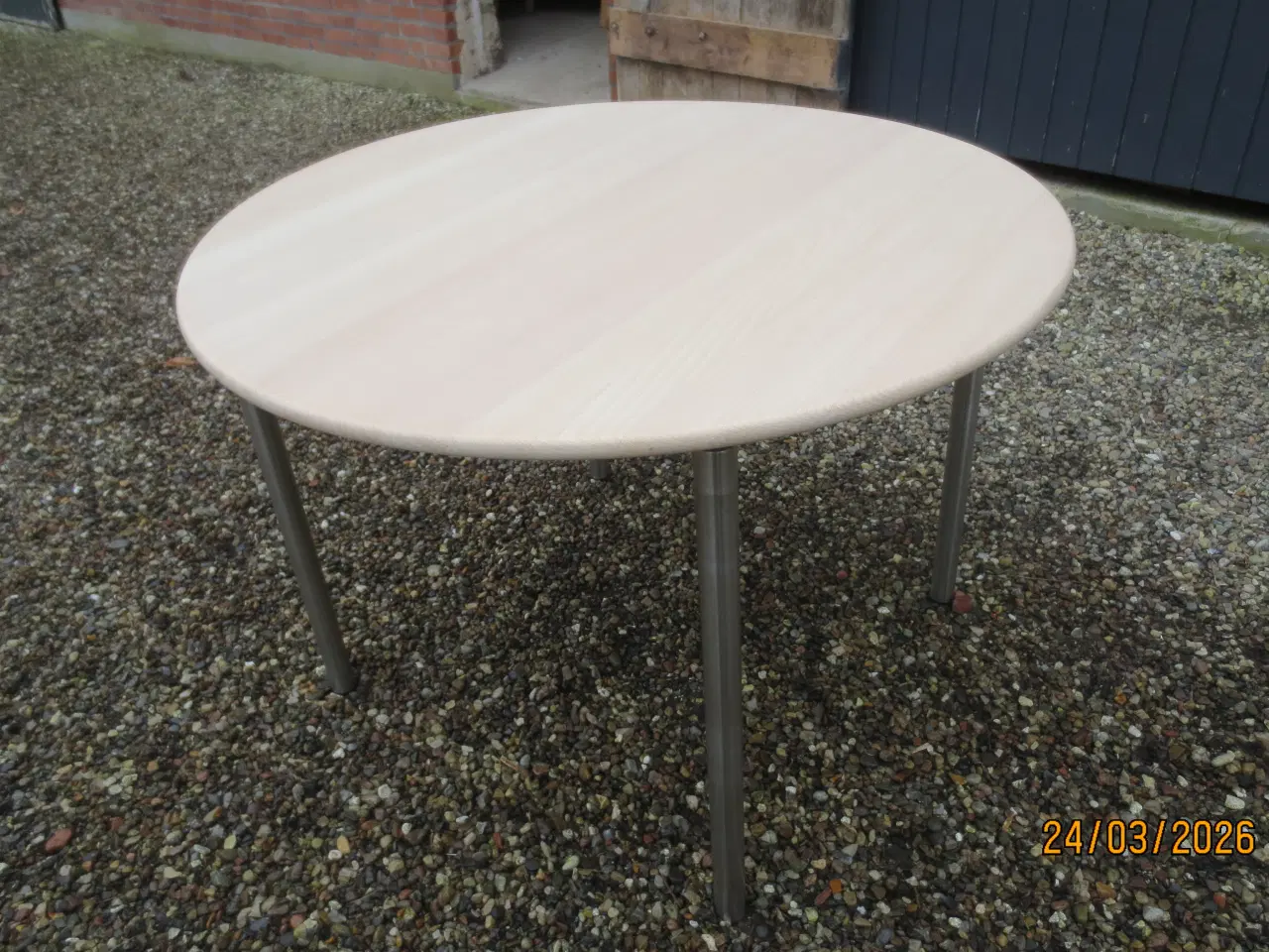 Billede 1 - 1 stk Andreas Hansen Rund spisebord i Egetræ