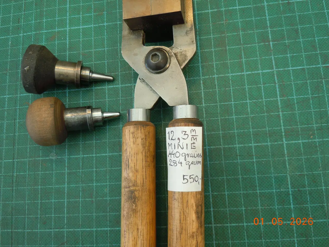 Billede 3 - Støbetang, Minie riffel 12,3 mm.