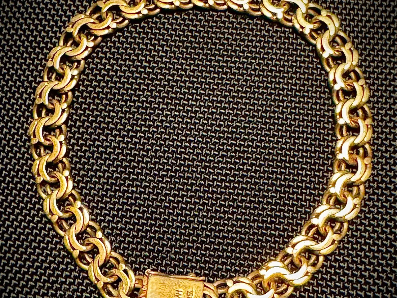 Billede 1 - Massivt Bismarck armbånd i 14 kt guld – 19 g – HWN