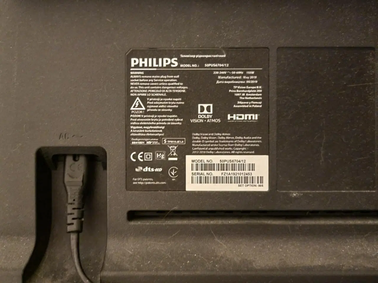 Billede 5 - Philips 50" 4K Ambilight TV (2019) – Dolby Vision,