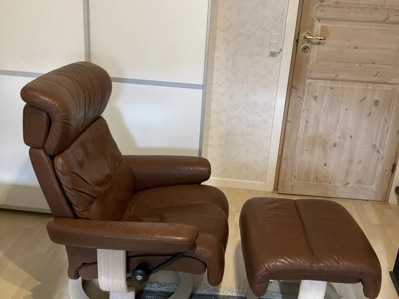 Billede 1 - Stressless læderlænestol, str small
