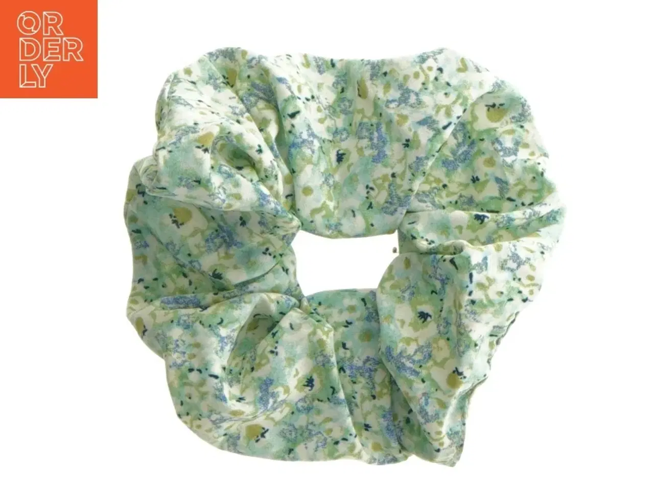 Billede 1 - Hårscrunchie med blomstermønster (str. Ø 12 cm)