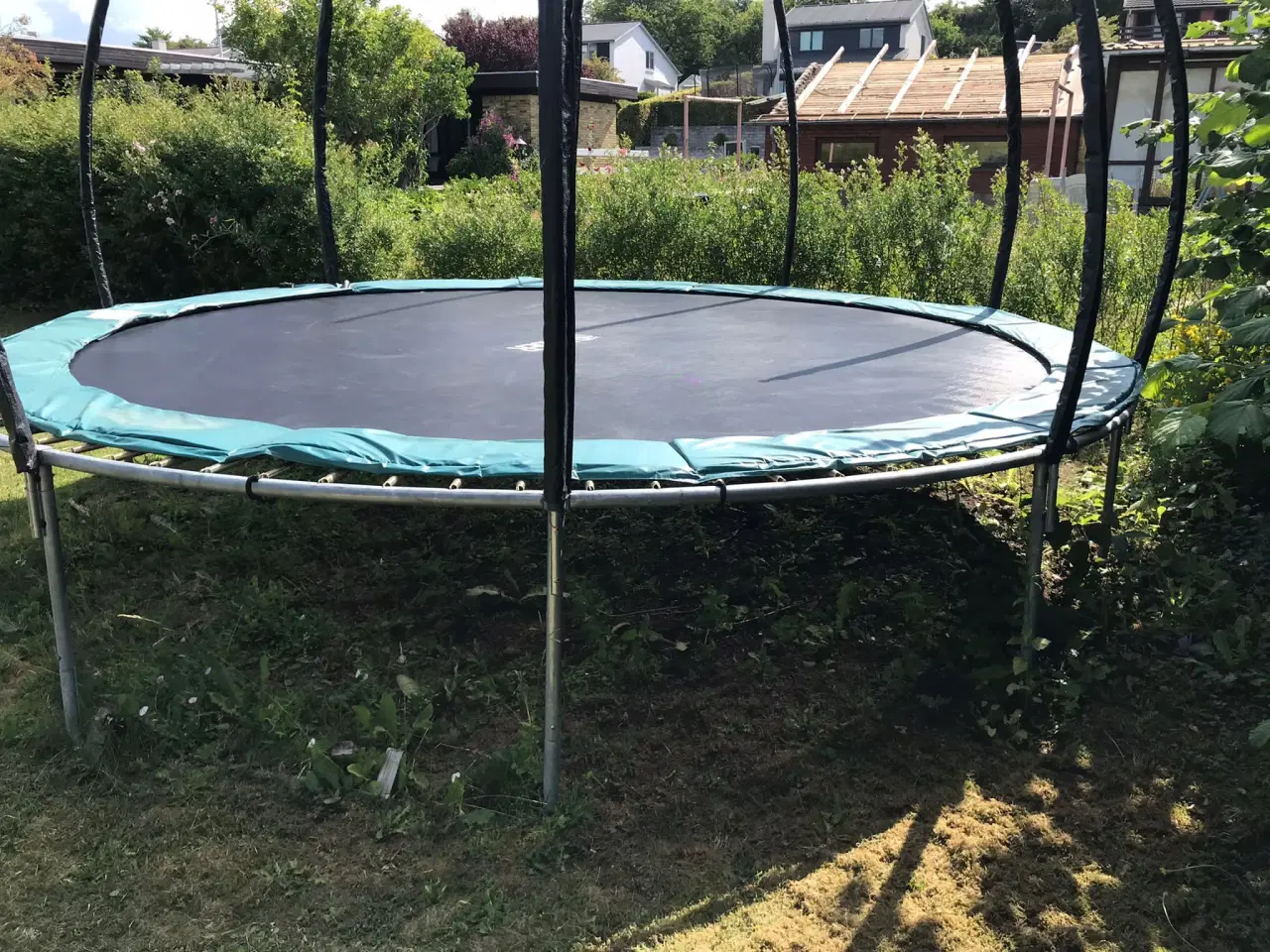Billede 3 - Stor trampolin m. sikkerhedsnet og stige