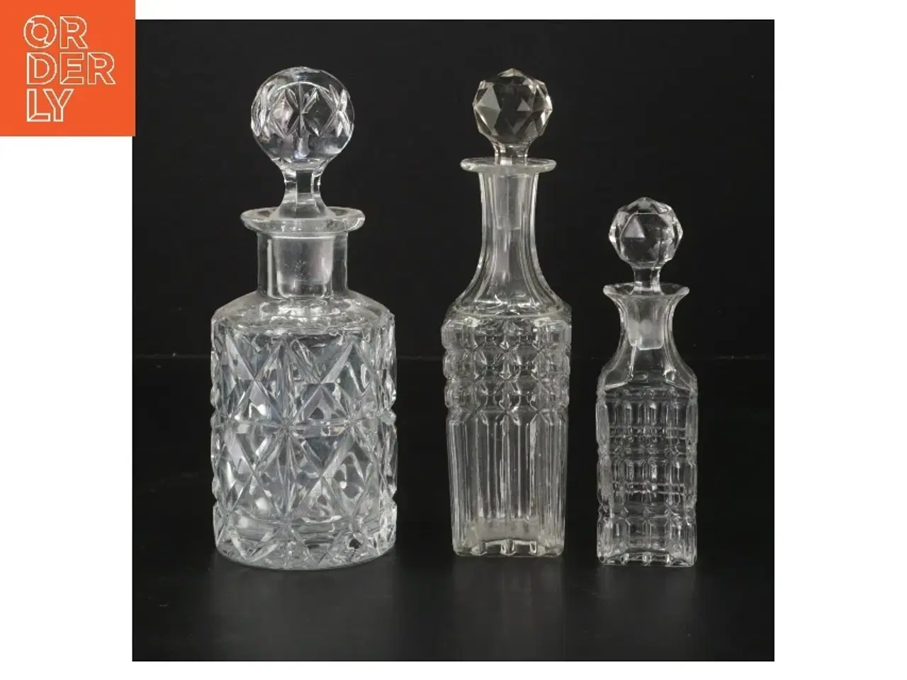 Billede 1 - Krystal karaffelsæt (str. 13-17 cm)