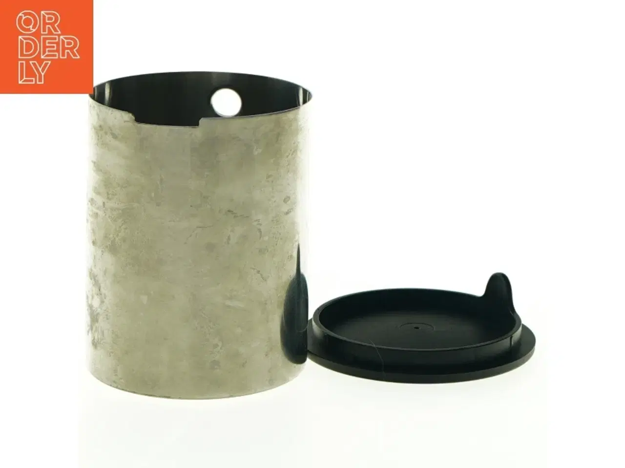 Billede 3 - Metalbeholder med låg (str. Ø 8. h 10. cm)
