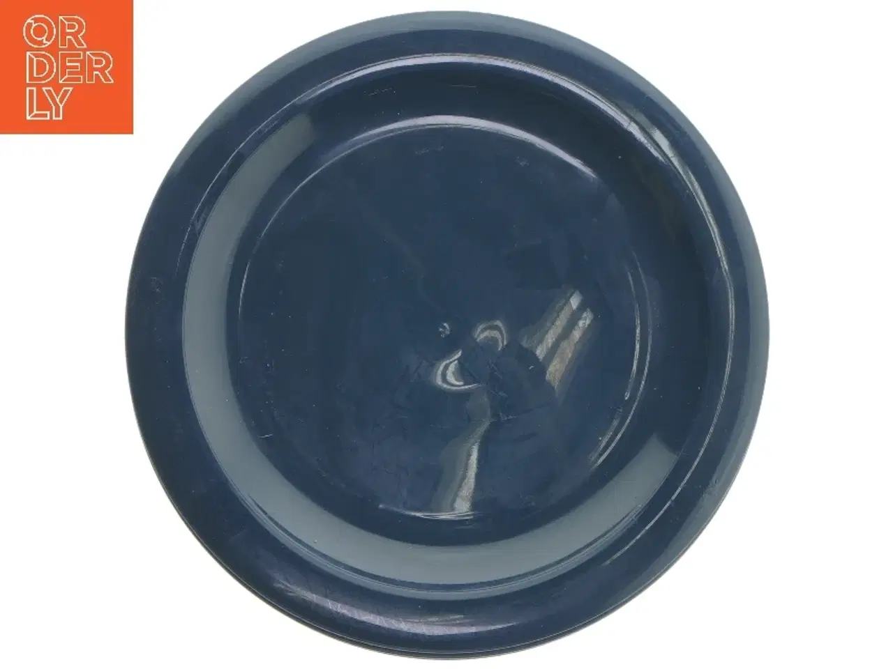Billede 2 - Blå middagstallerkener i plast Ø 22 cm (str. Ø 22 cm)