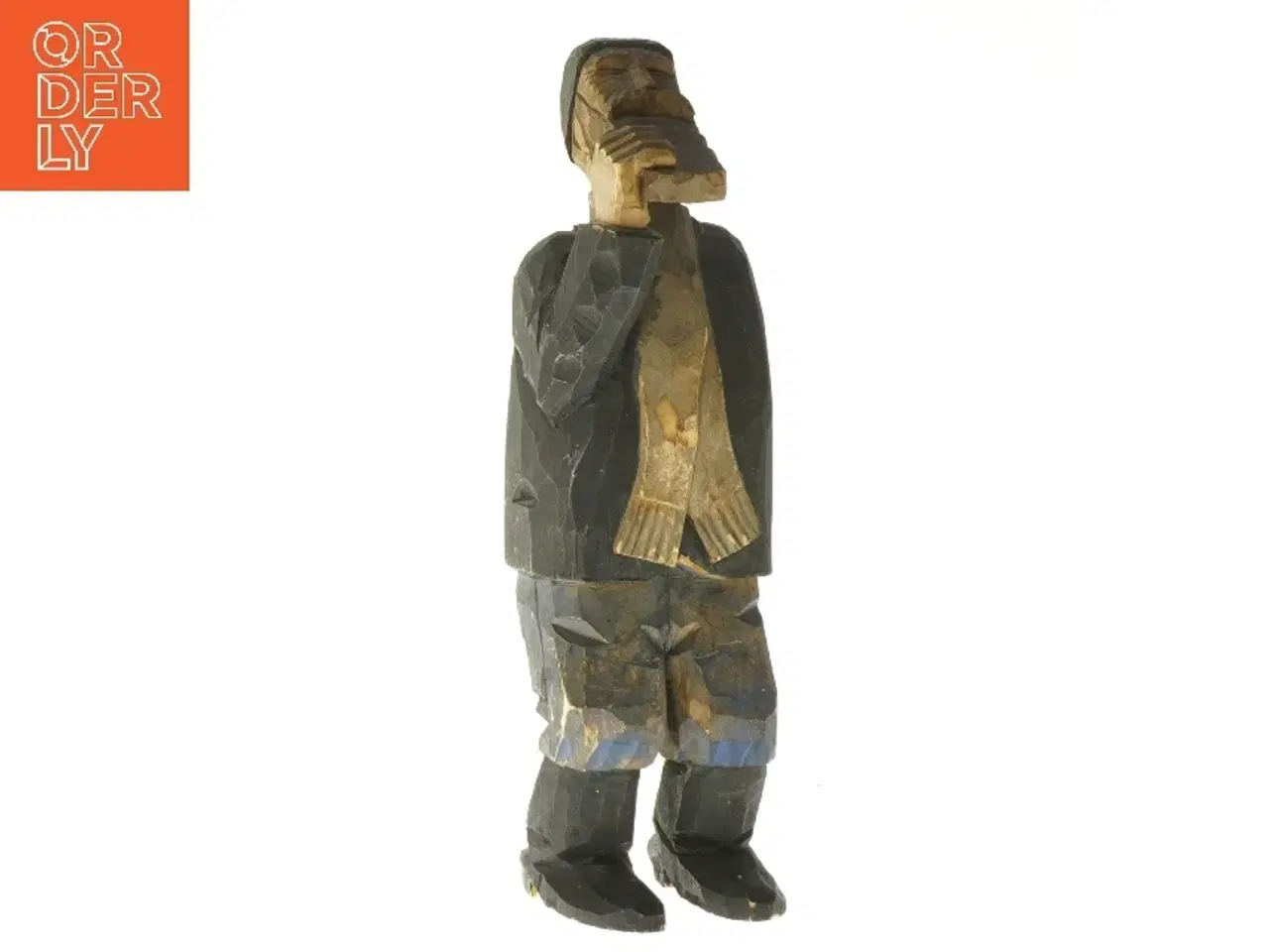 Billede 1 - Træfigur af mand (str. 21,5 cm)