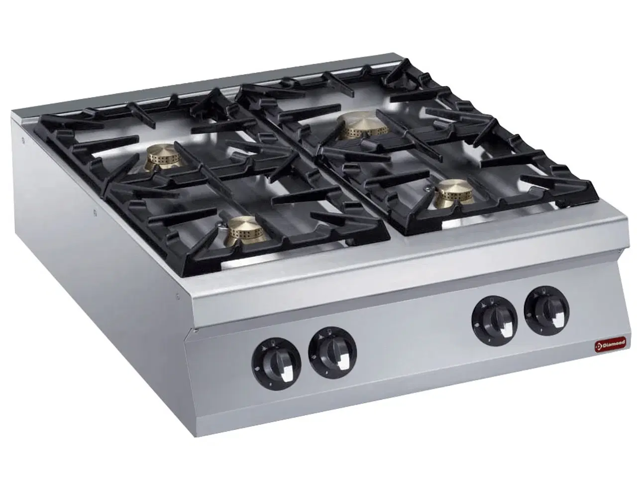 Billede 1 - Gaskomfur 4 blus – Flower Flame (1×10 kW & 3×6 kW)