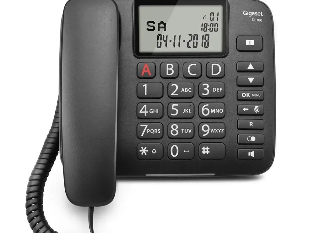 Billede 8 - Fastnettelefon Gigaset DL380 med nummervisning – sort