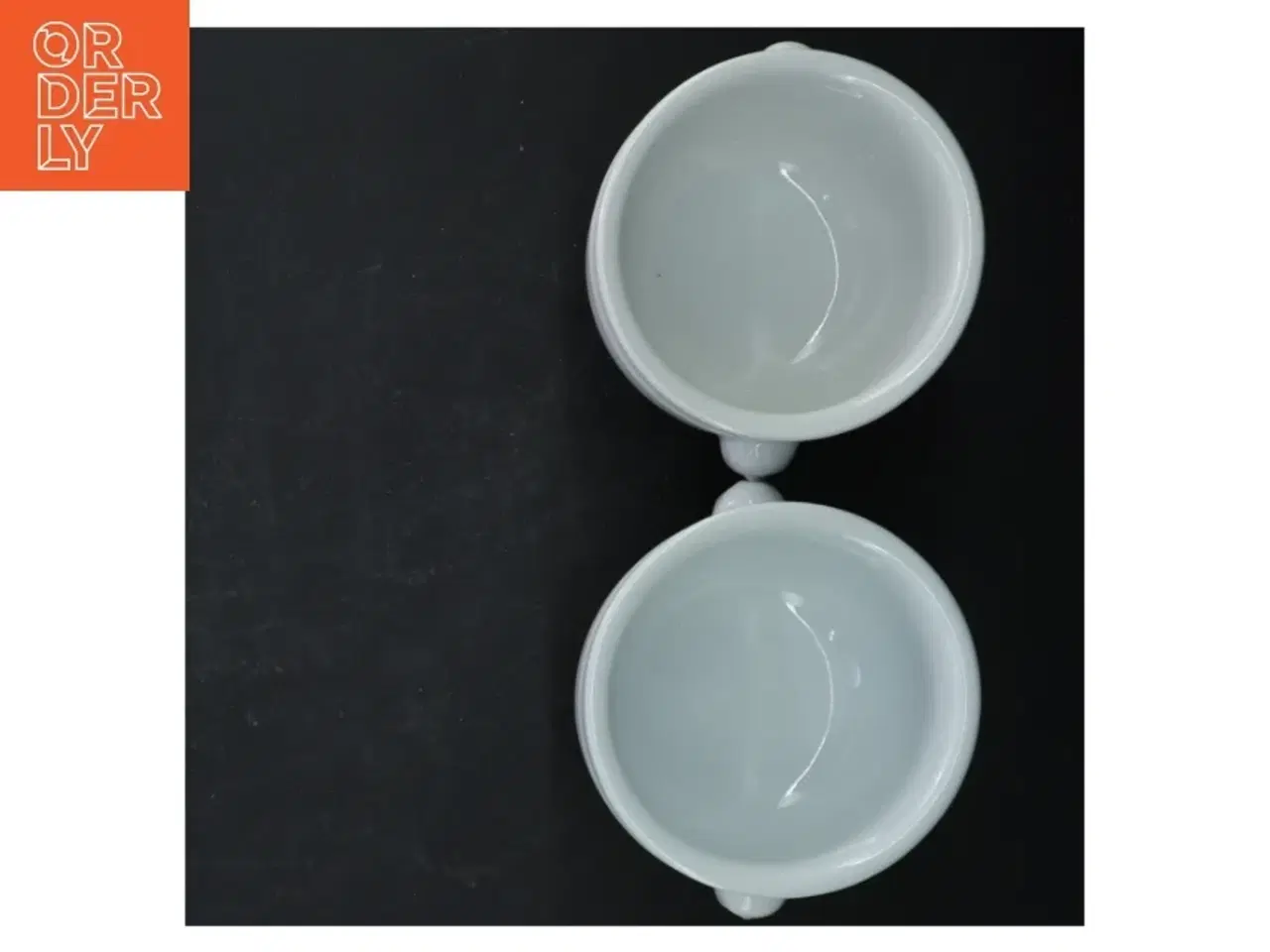 Billede 4 - To hvid porcelænsskåle (str. Ø. 11,5 cm. 2 styk)