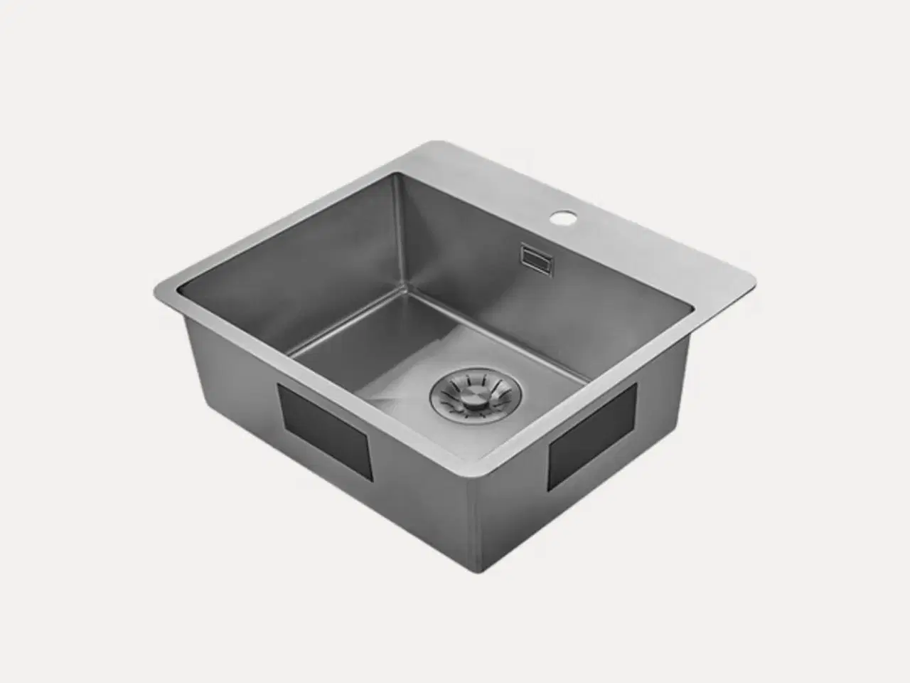 Billede 2 - Firkantet stålvask (3mm)