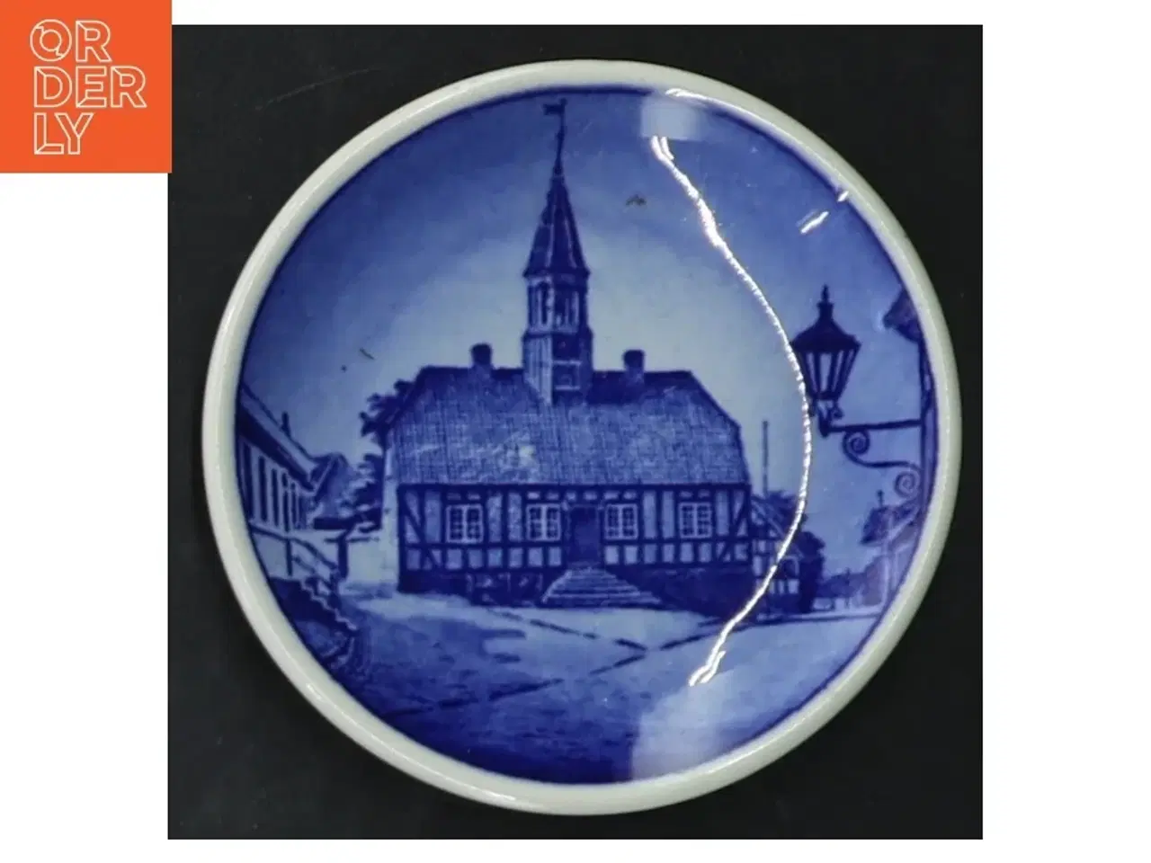 Billede 5 - Blå dekorative tallerkener med motiver (str. Ø 8 cm. 5 styk)