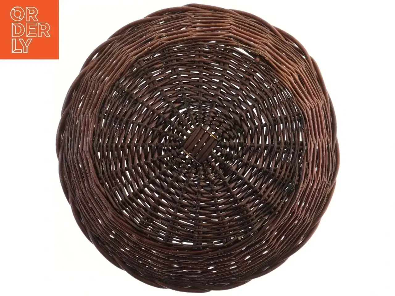 Billede 3 - Stor rund Flettet kurv (str. Ø 44,5 cm)