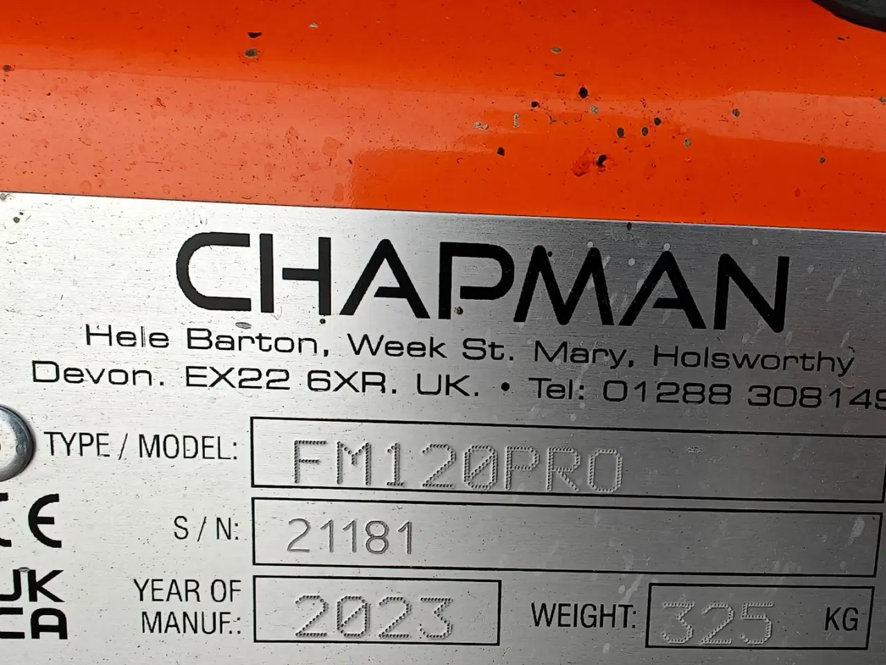 Billede 7 - Chapman FM 120 PRO UBRUGT