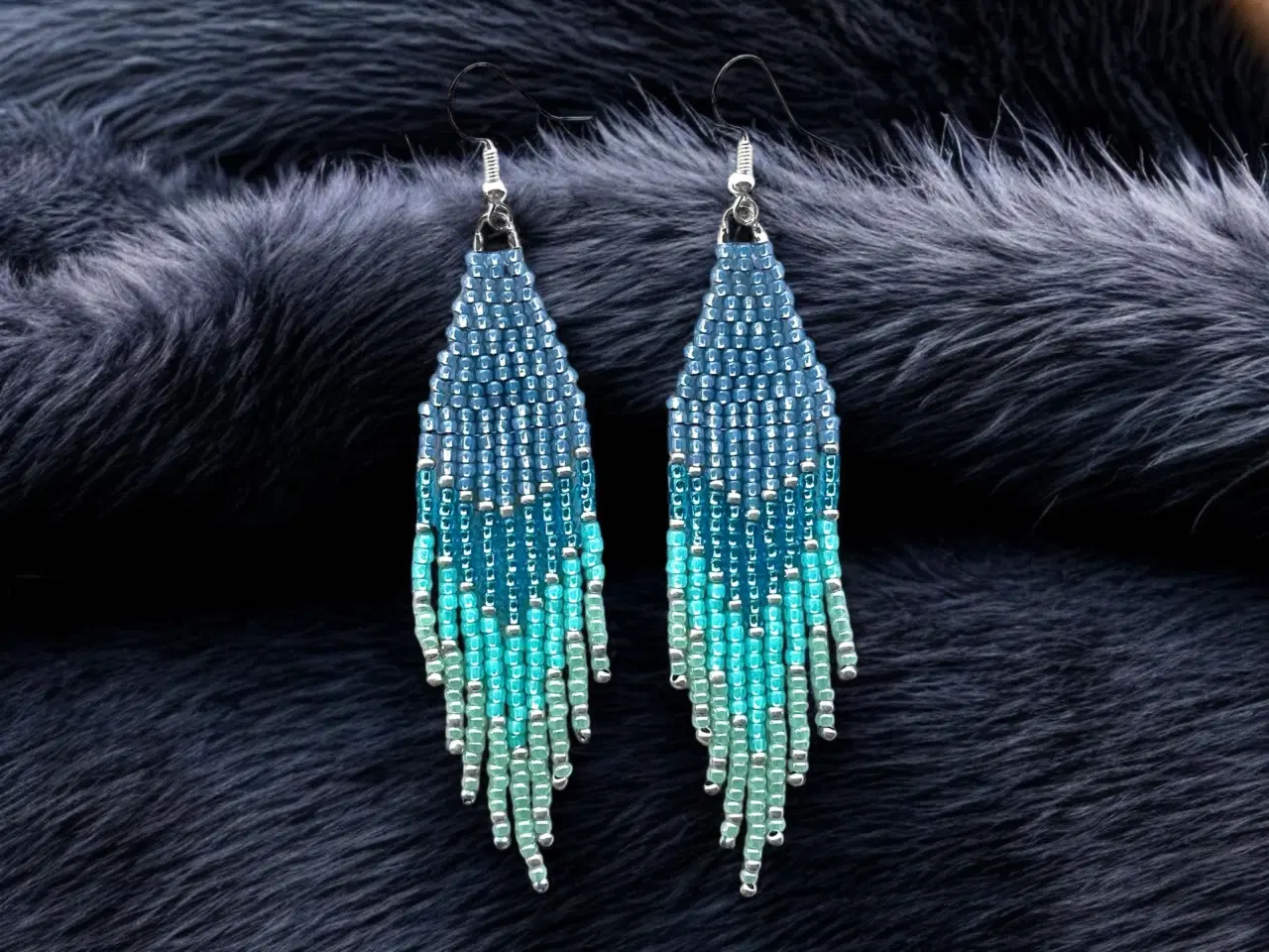 Billede 2 - Grønlandske perle øreringe