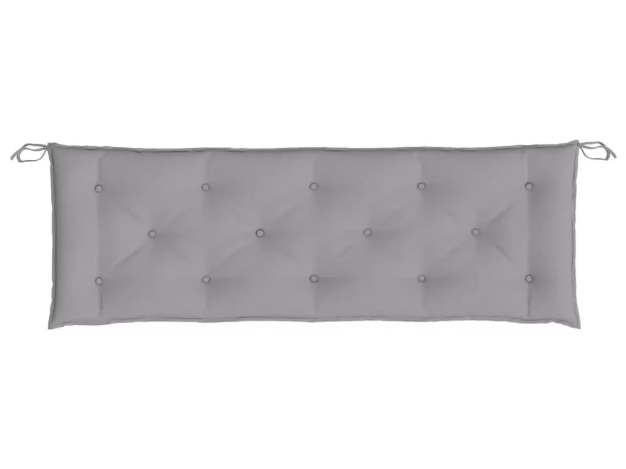 Billede 3 - Hynde til havebænk 150x50x7 cm oxfordstof grå