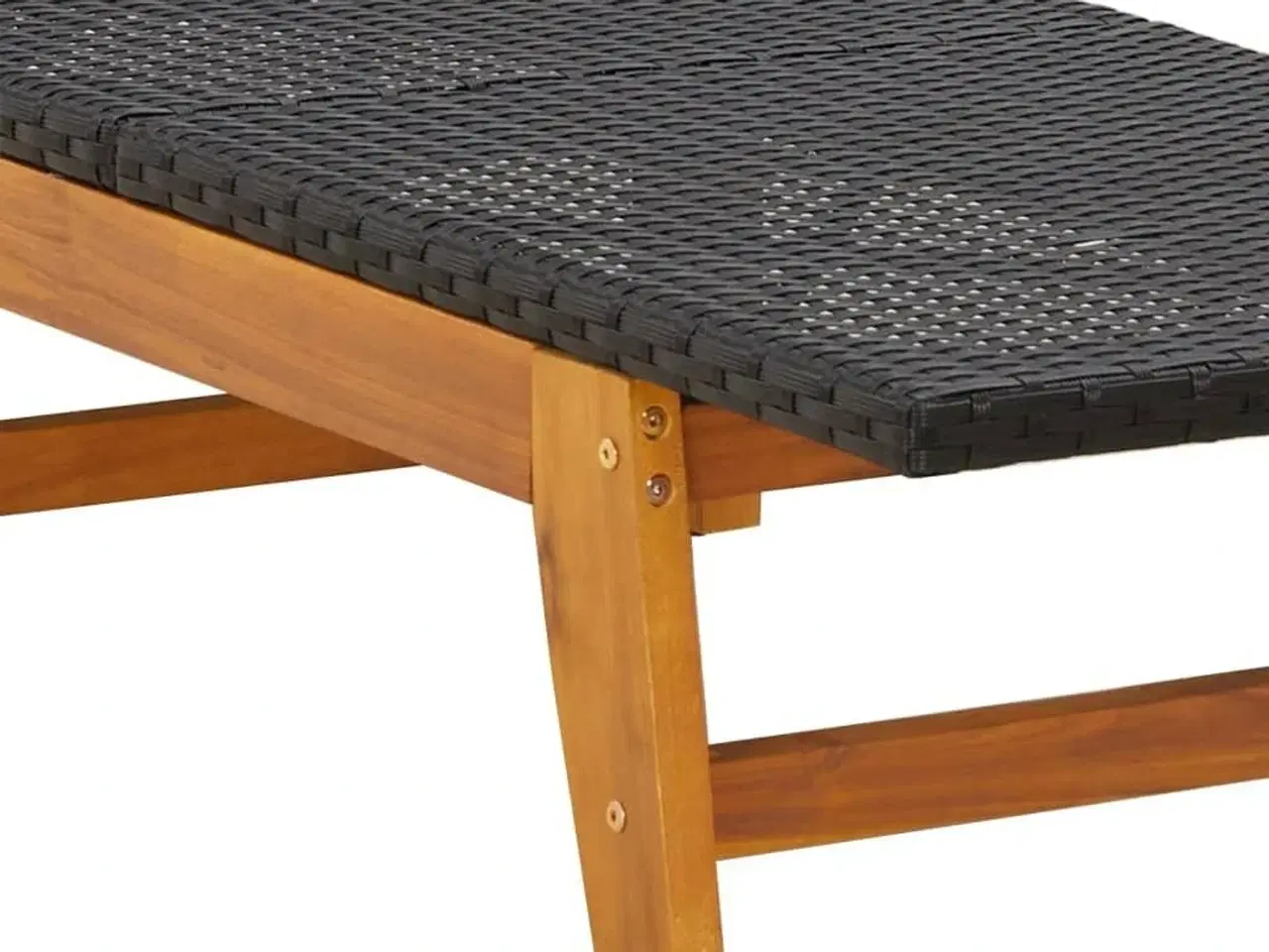 Billede 7 - Loungesæt til haven 3 dele polyrattan og massivt akacietræ