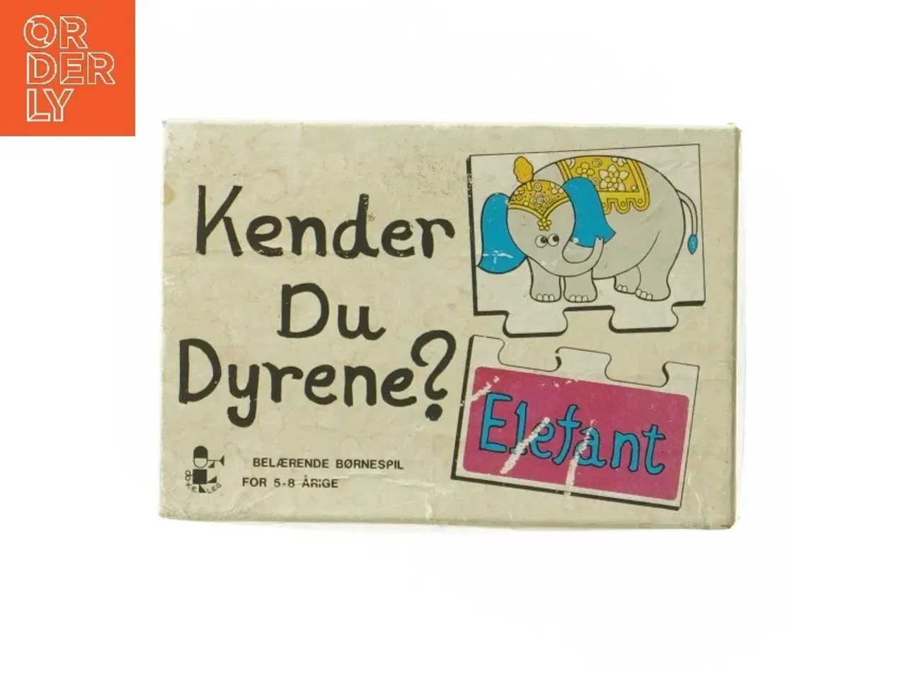 Billede 1 - Kender Du Dyrene? Puslespil fra Kanego (str. 2,5x16x12 cm)