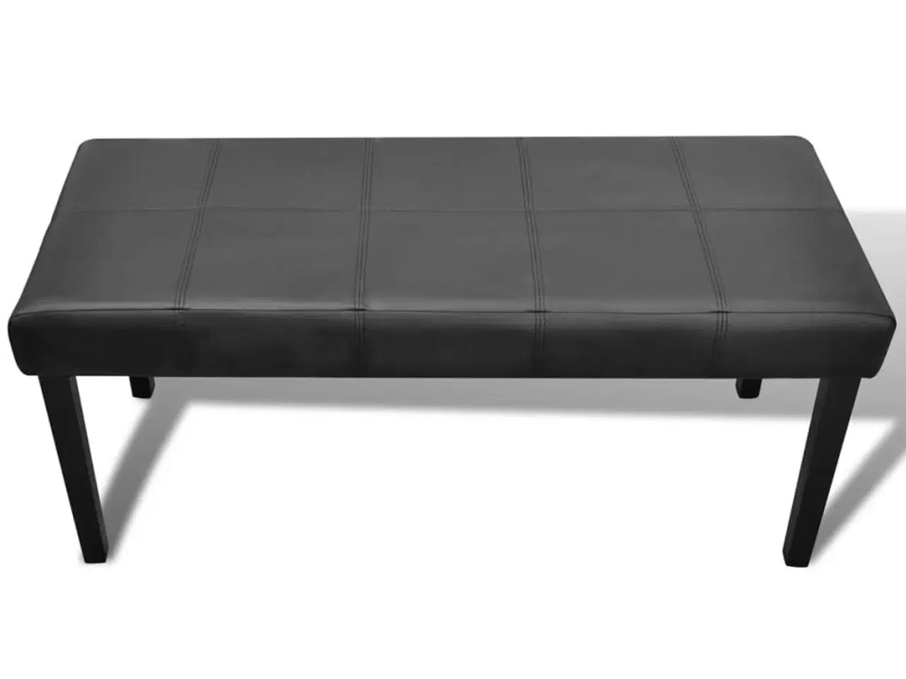 Billede 2 - Bænk i kunstlæder høj kvalitet sort