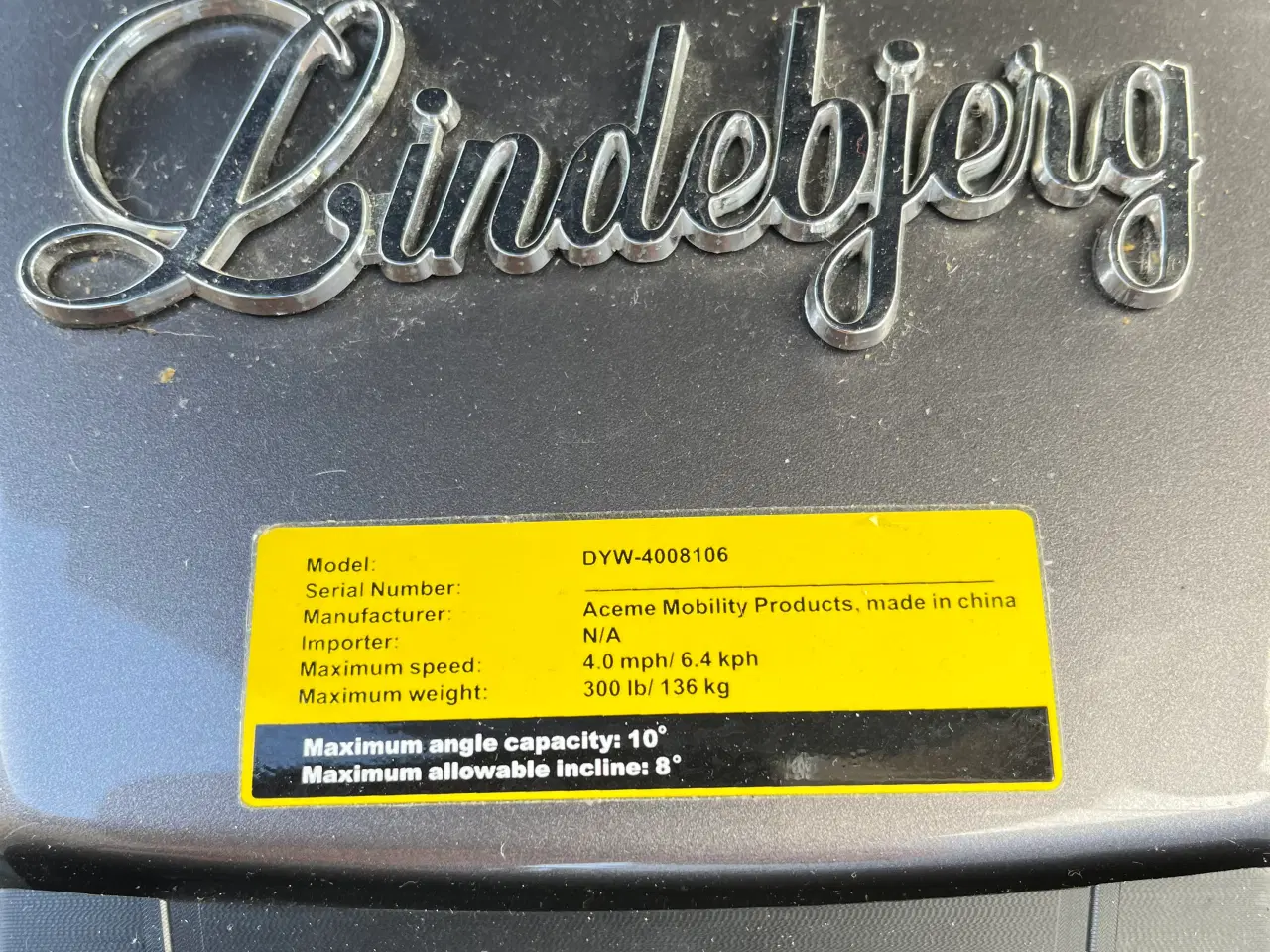 Billede 4 - El kørestol model Lindebjerg es 400