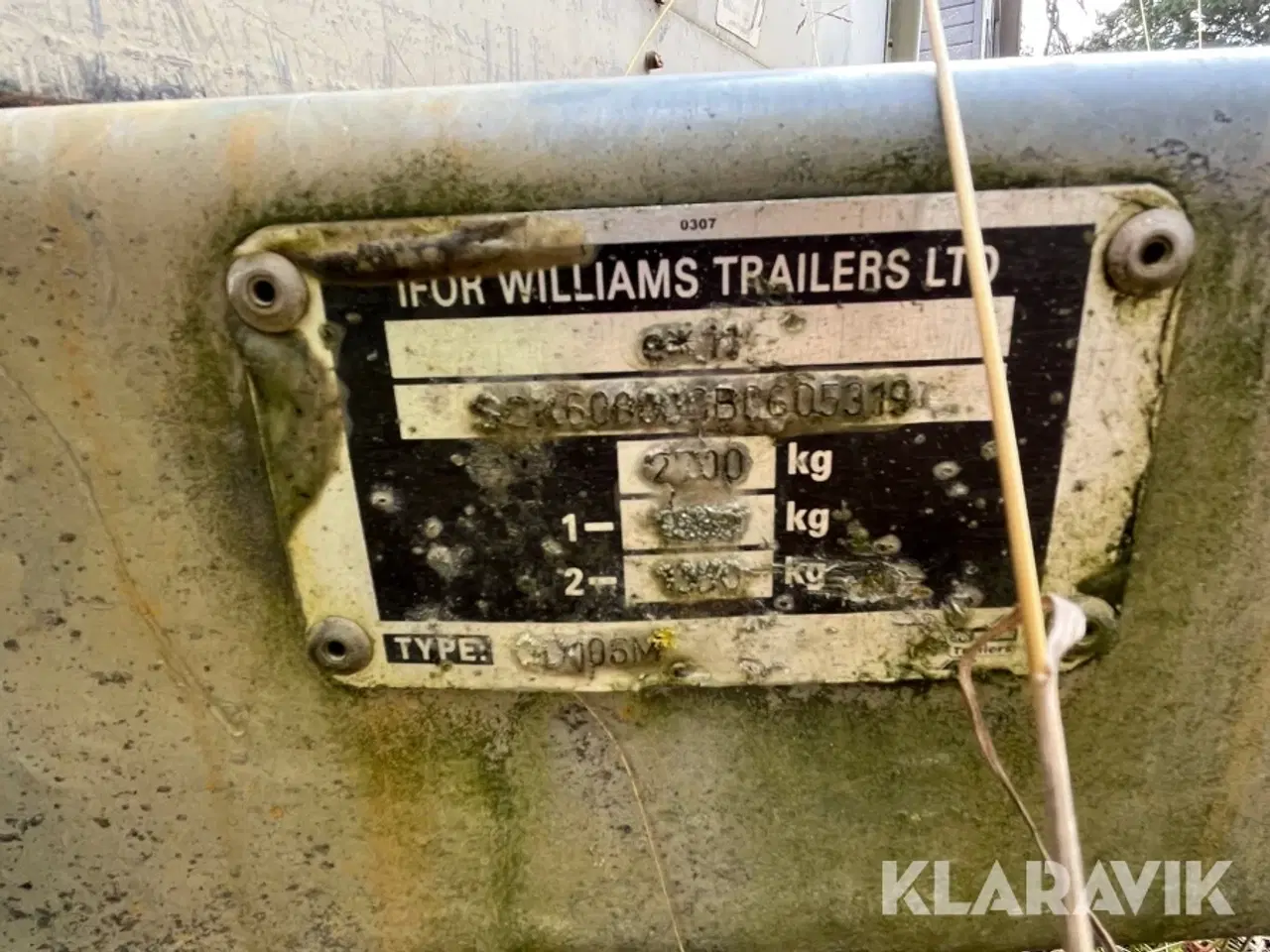 Billede 5 - Maskin trailer Ifor Williams uden indhold