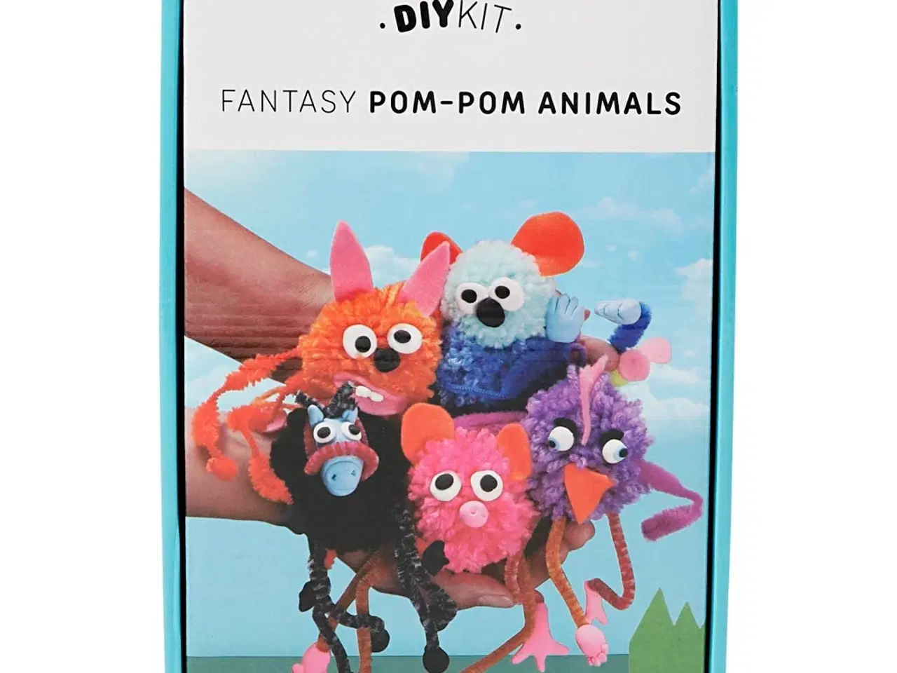 Billede 1 - Pompon Dyr Sæt - Kreativ Leg med Garn og Filt