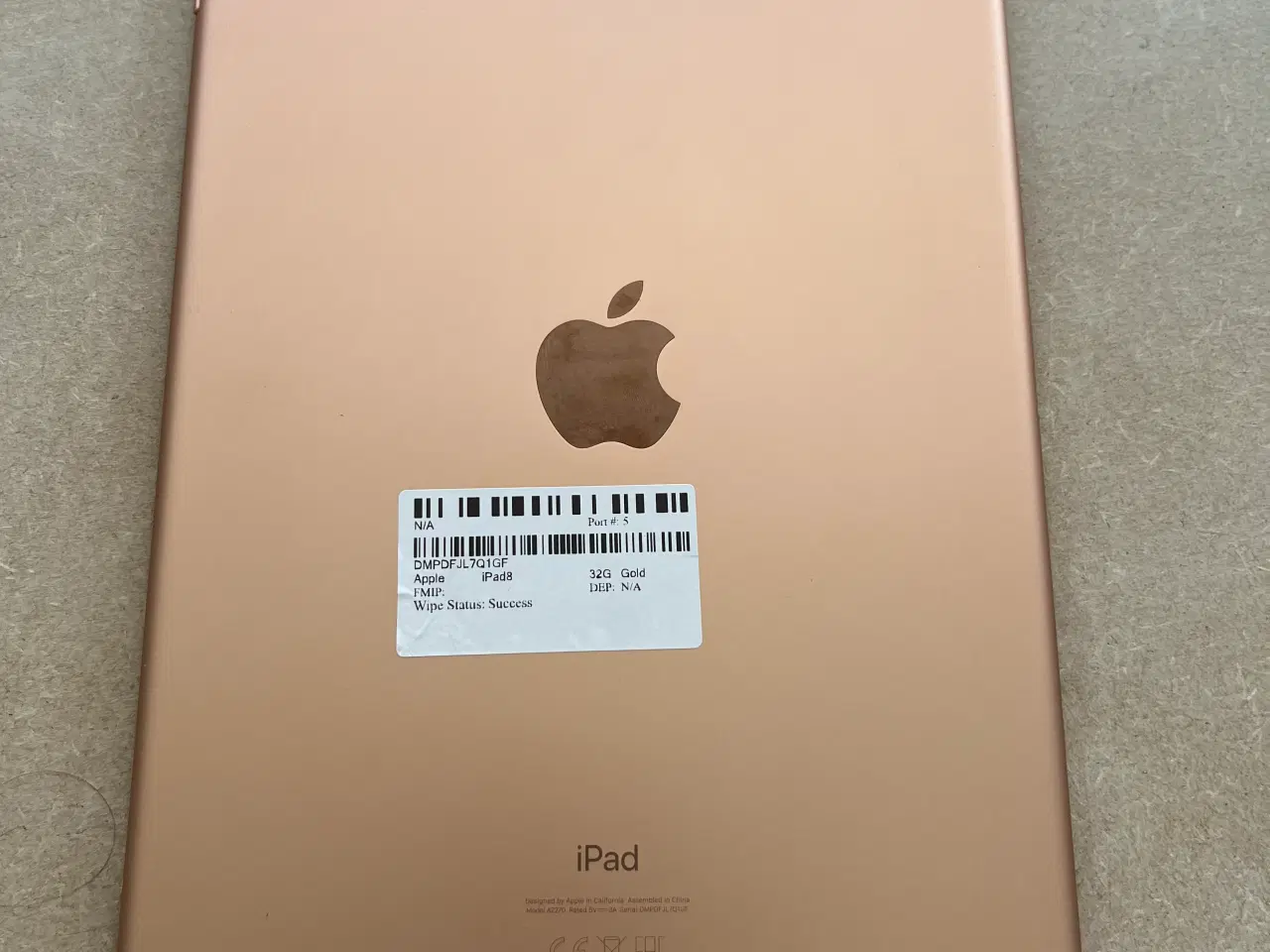 Billede 2 - Apple iPad Gen. 8 10.2" WiFi 32 GB Guld