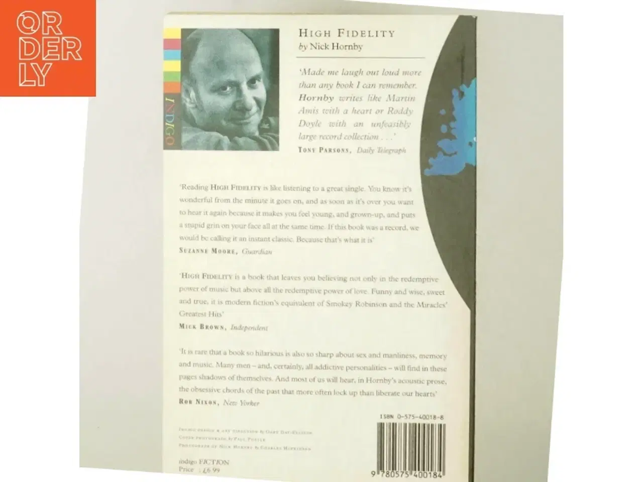 Billede 3 - High fidelity af Nick Hornby (Bog)