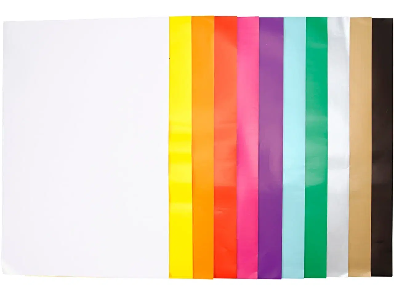 Billede 1 - Glanspapir, ark 32x48 cm, 80 g, ass. farver, 11x25ark/ 1 pk.