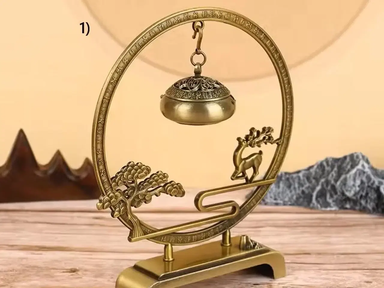 Billede 1 - * Smukkeste buddhistisk røgelsesbrænder - i messin