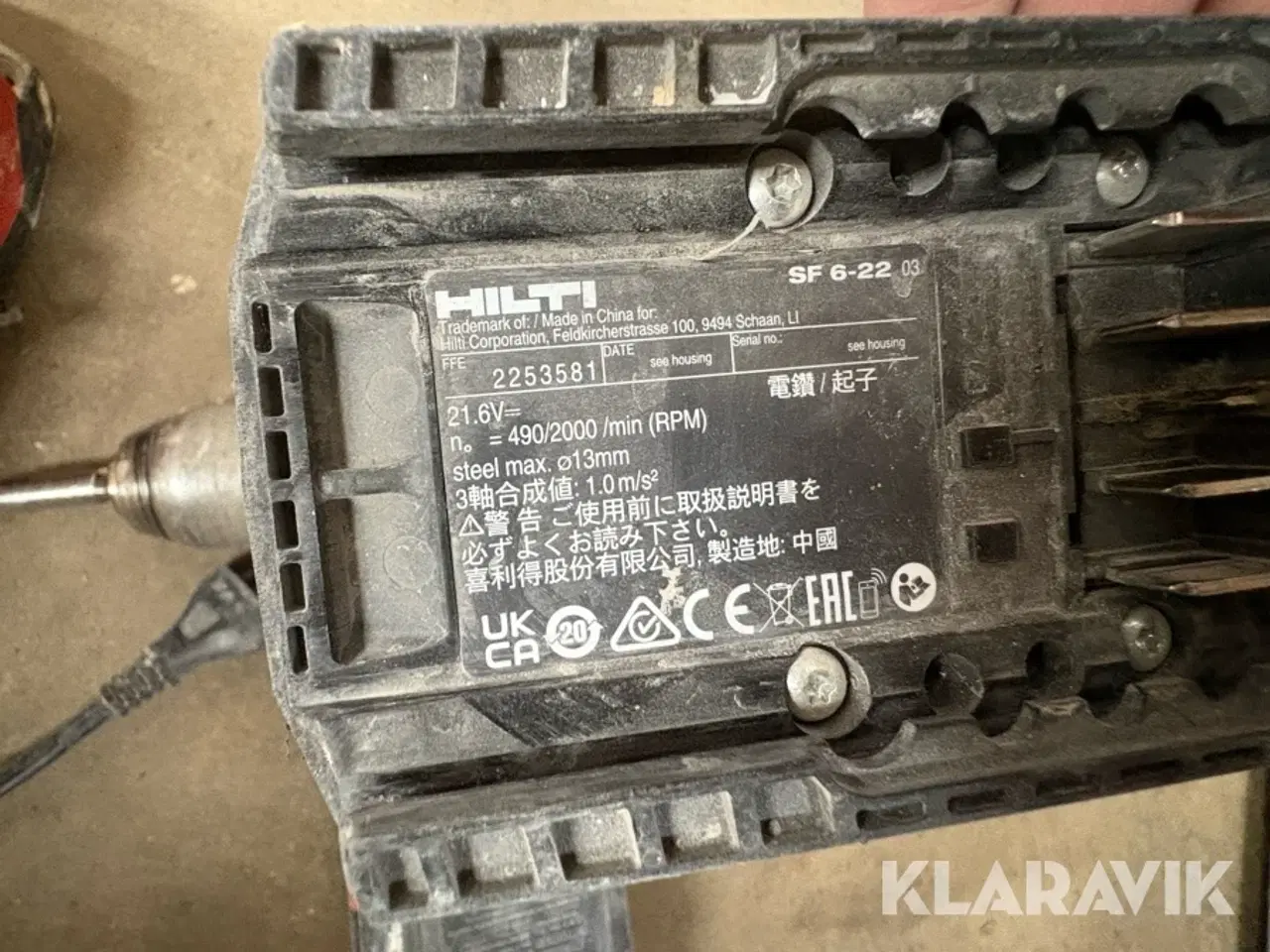 Billede 3 - Boremaskine Hilti SF 6-22