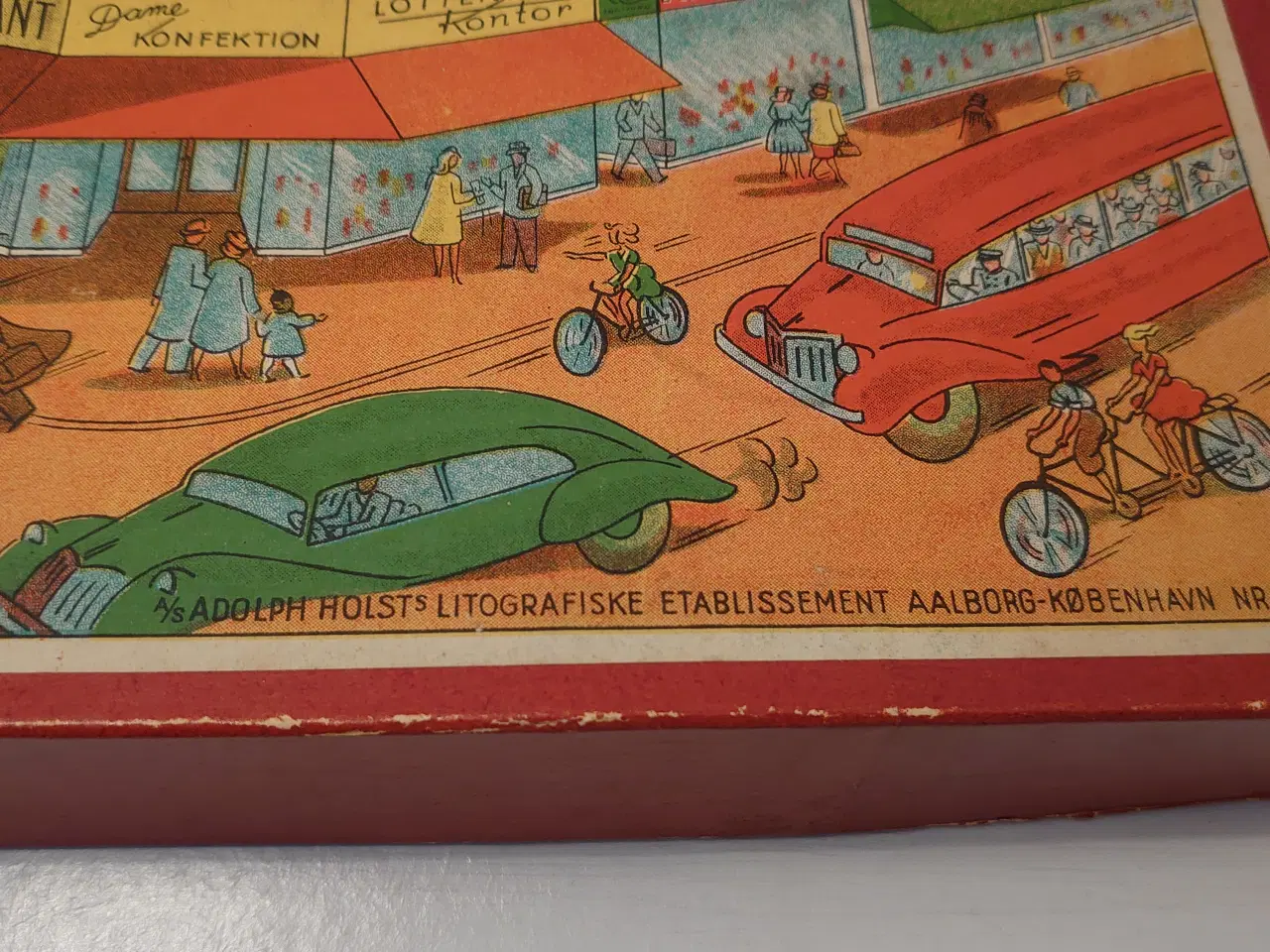 Billede 4 - "Byen Rundt" Vintage spil fra Adolph Holst nr.4028