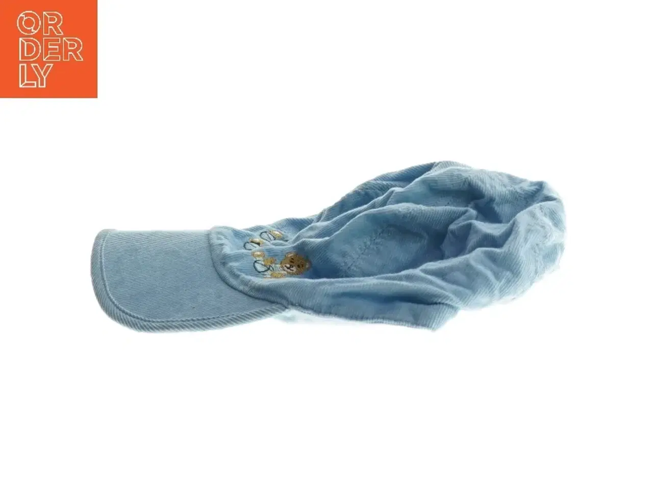 Billede 3 - Babycap i blå bomuld (str. 18 cm)