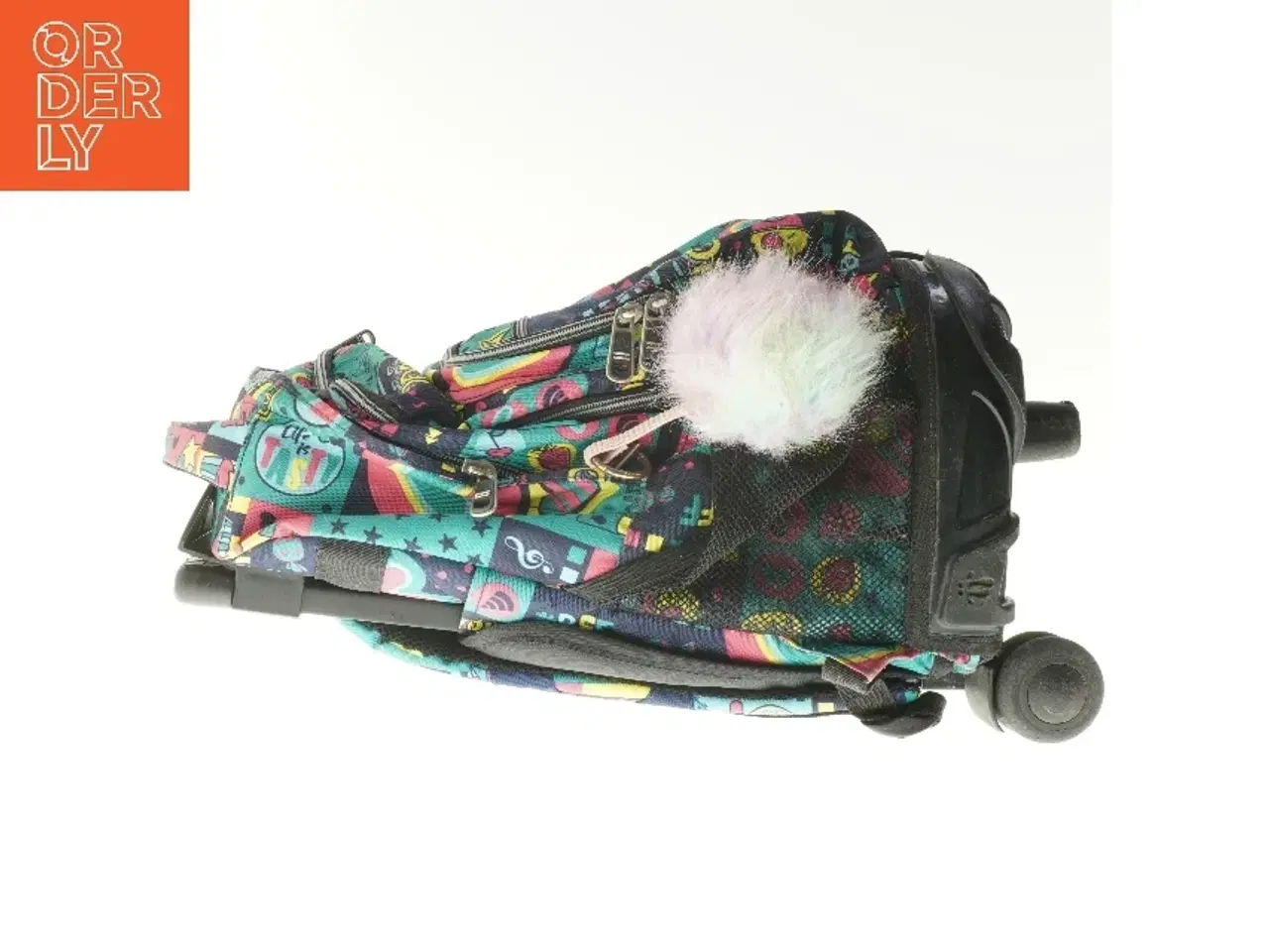 Billede 3 - Farverig rygsæk med hjul fra Totto (str. 51x31 cm)