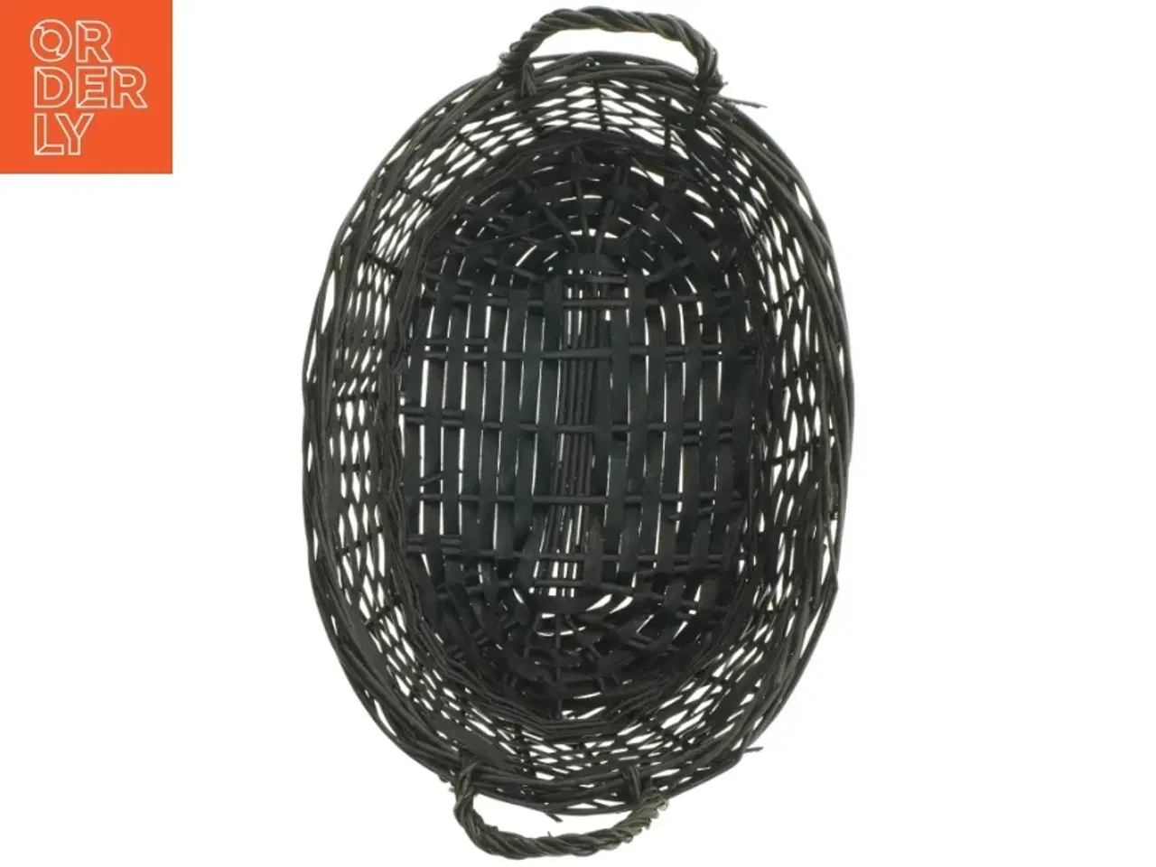 Billede 5 - Flettet kurv med håndtag (str. 33 cm)