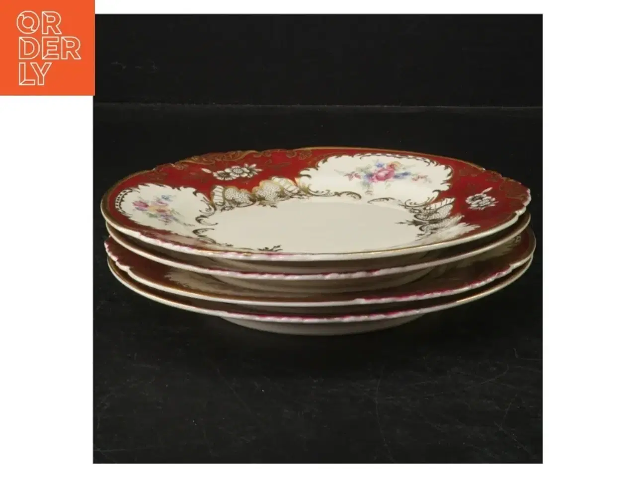 Billede 2 - Dekorative tallerkener, 4 stykker (str. Ø. 17 cm. 4 styk)