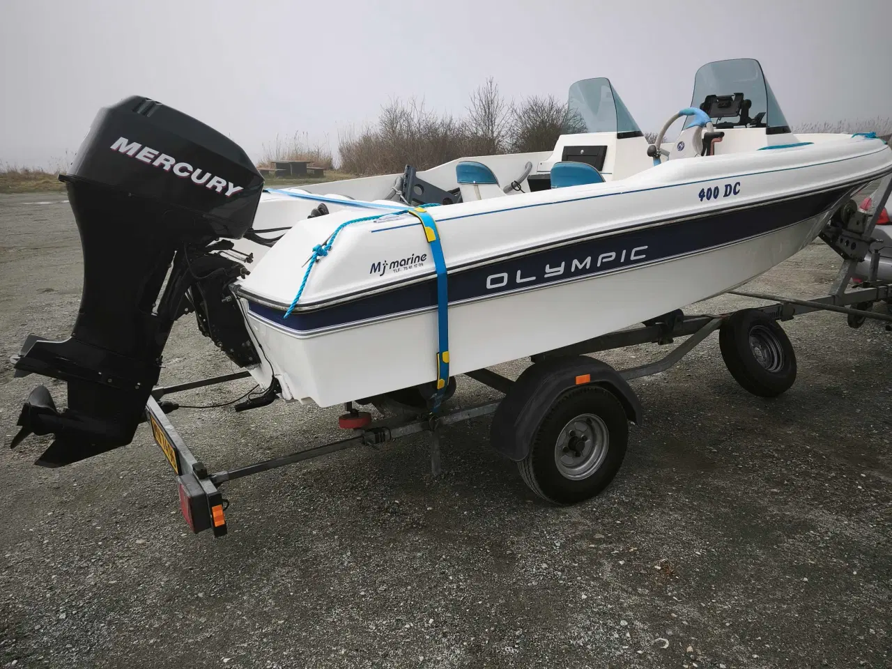 Billede 1 - Båd med motor og trailer 