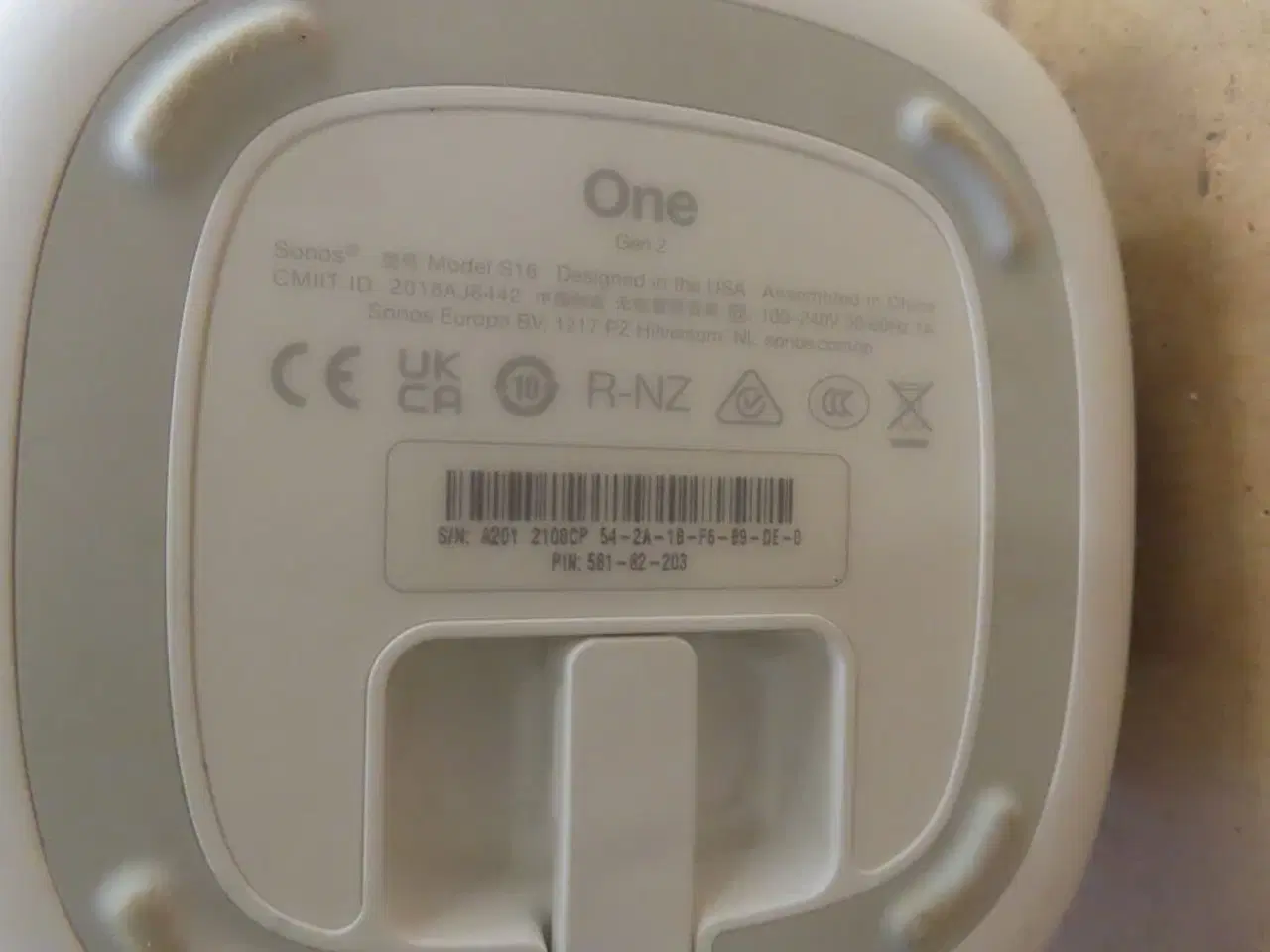 Billede 4 - Højtaler, SONOS ONE S18