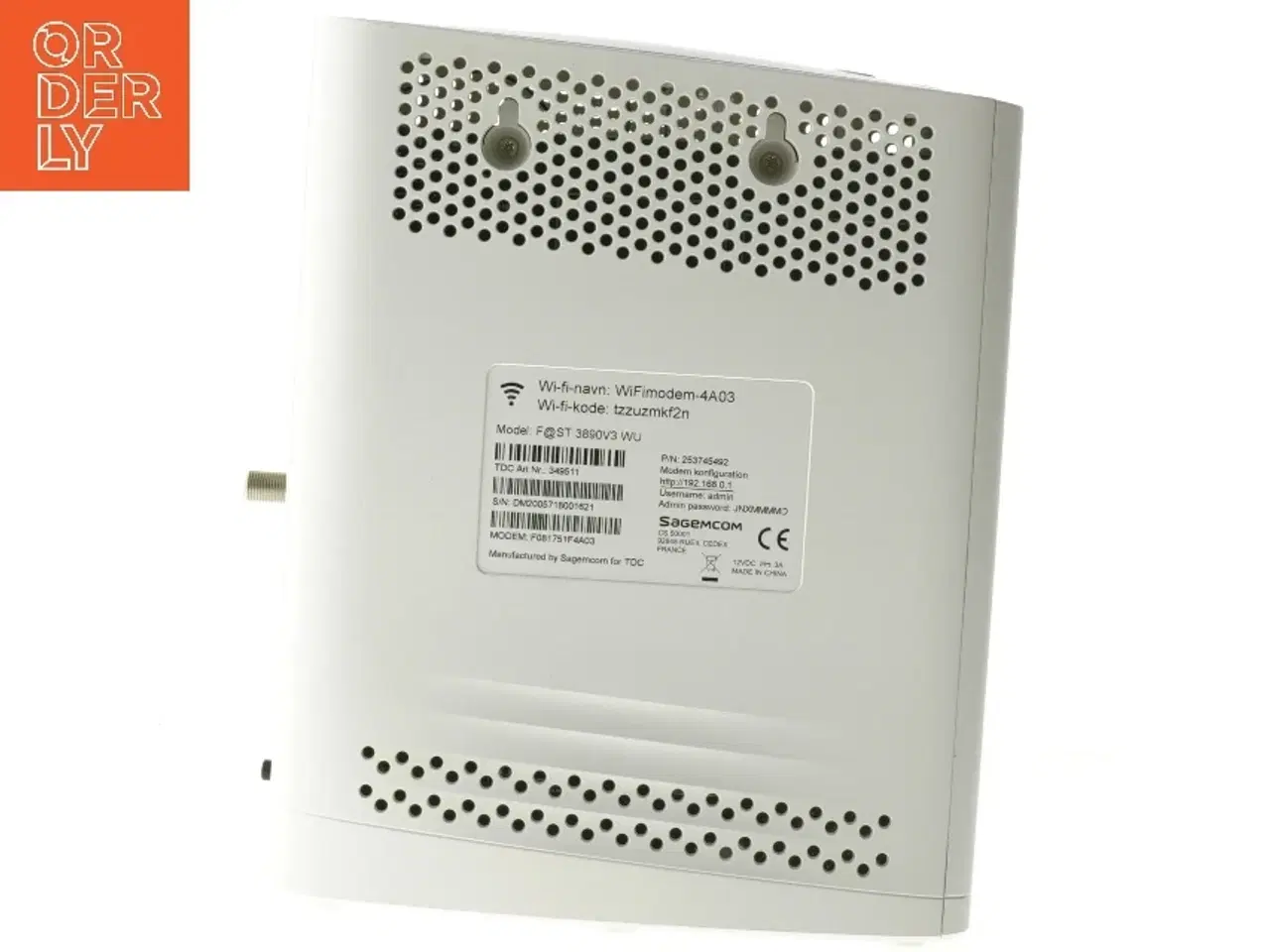 Billede 5 - Sagemcom Fast 3890 router fra Sagemcom (str. 24x20 cm)