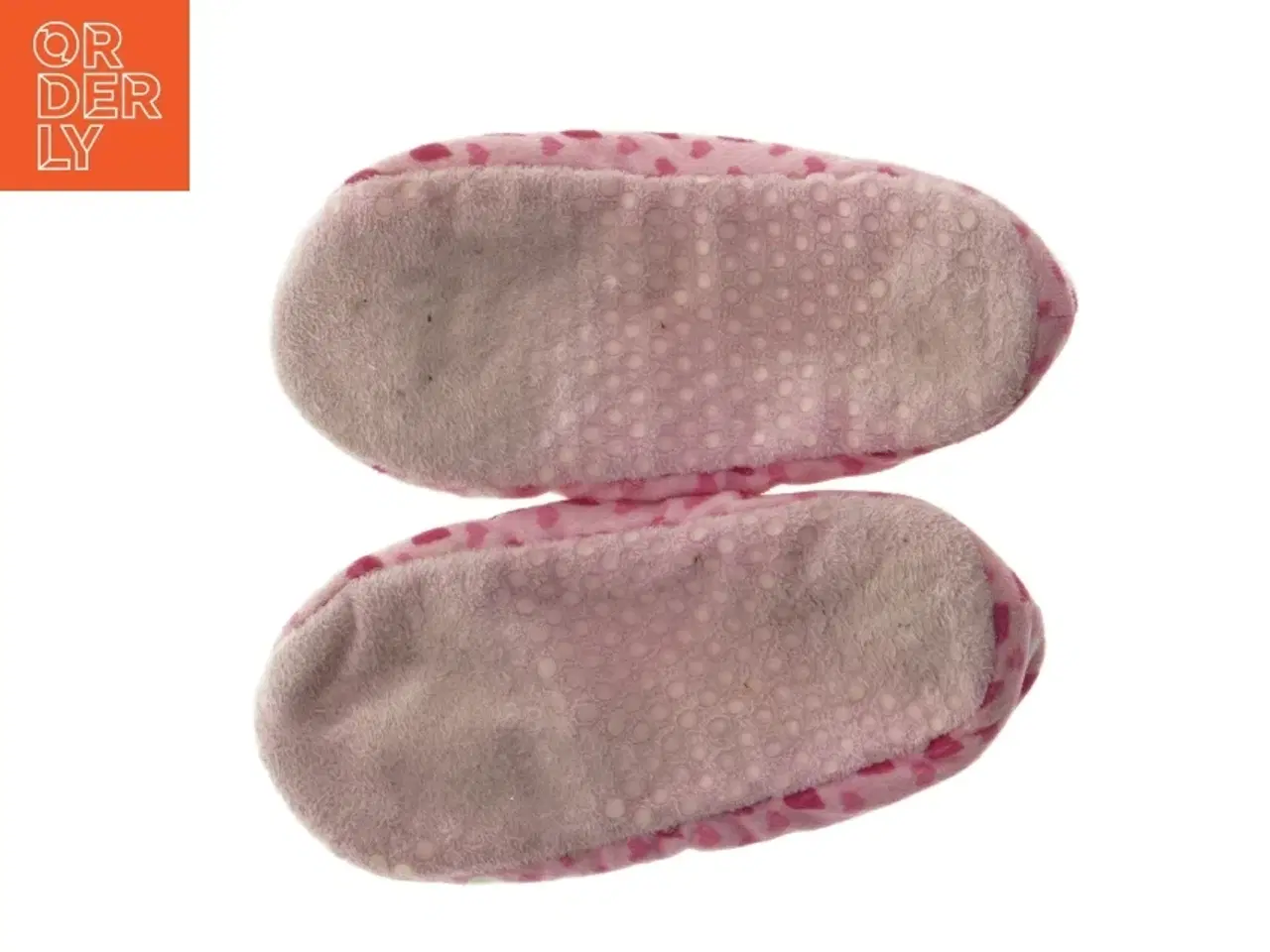 Billede 4 - Børnesutsko med lyserøde hjerter (str. 33,5 cm)