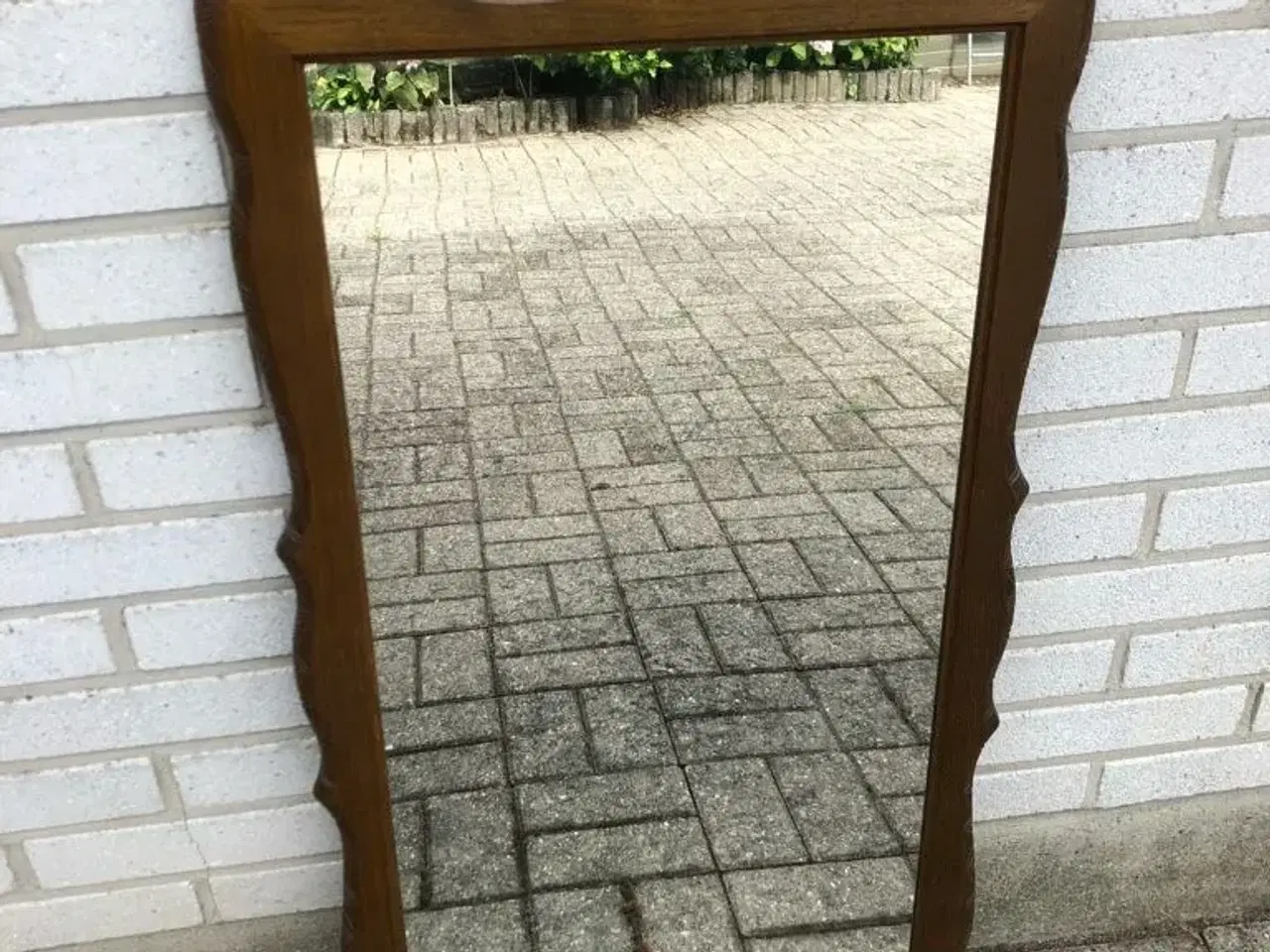 Billede 1 - Spejl, egetræ, meget fin kvalitet