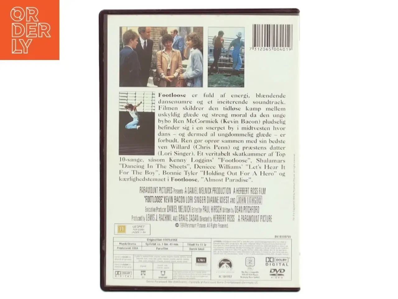 Billede 1 - Footloose med Kevin Bacon (DVD)