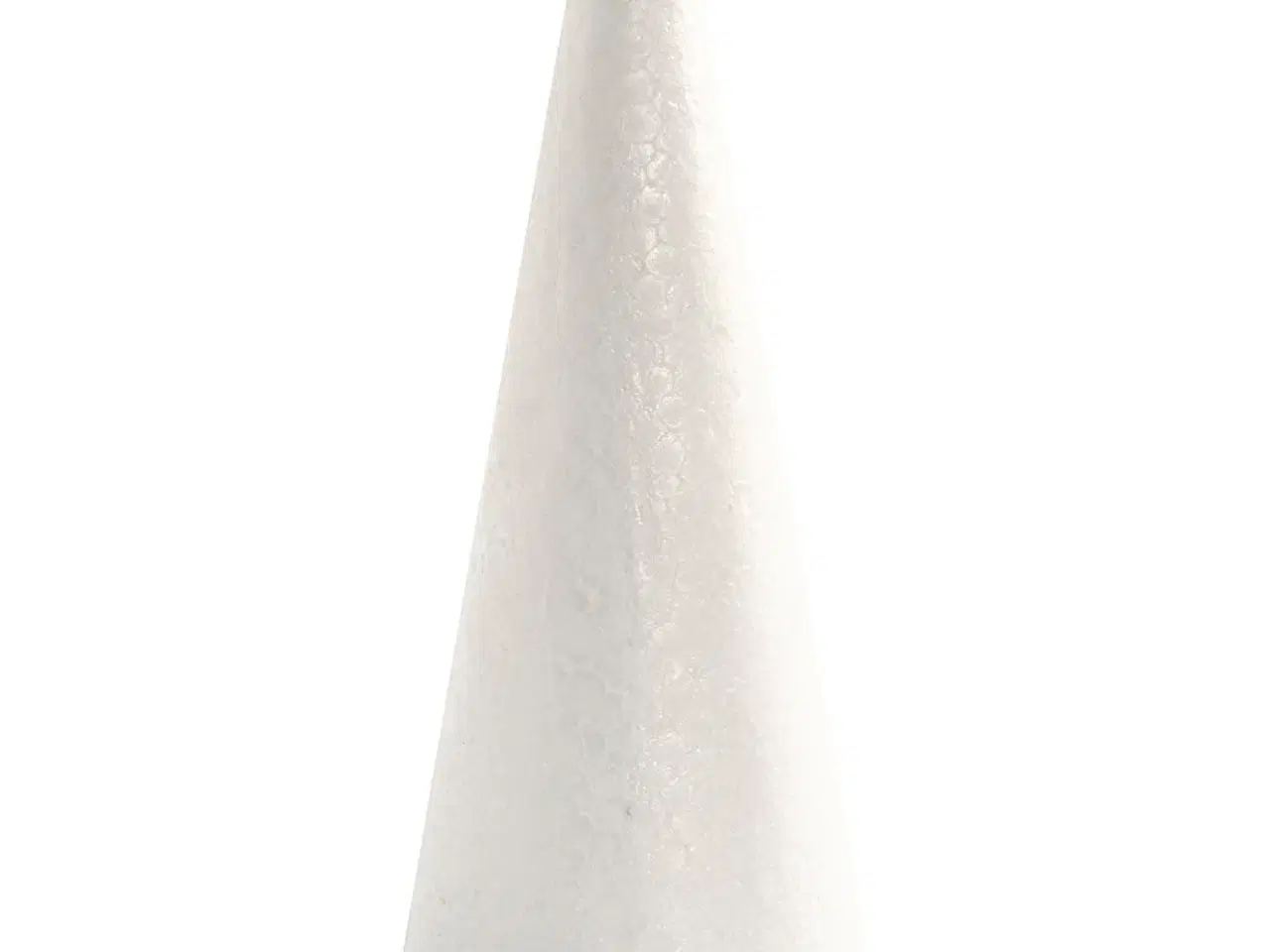 Billede 1 - Kegle, H: 19,5 cm, diam. 7 cm, hvid, 1 stk.
