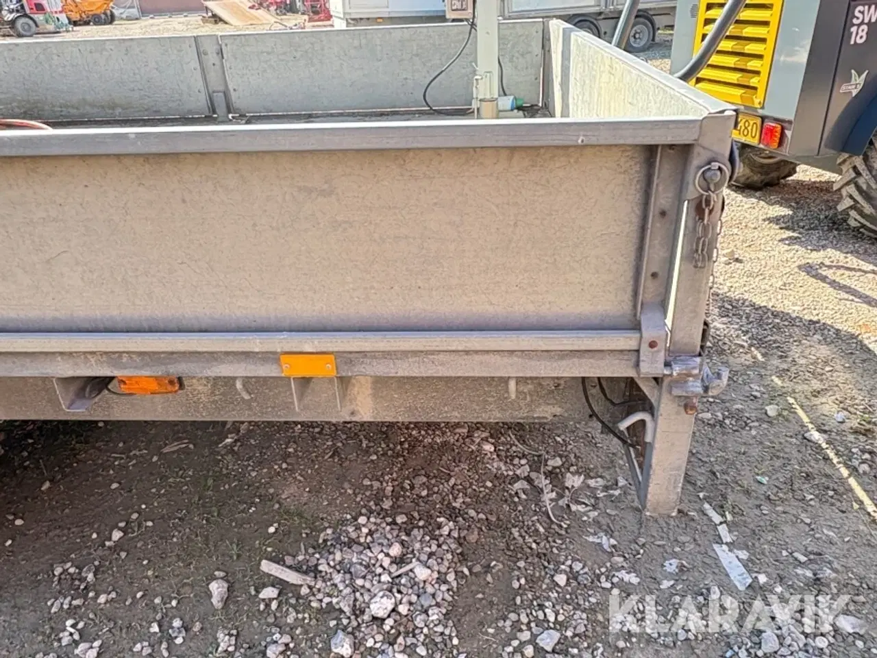 Billede 10 - Maskintrailer IFOR Williams 3 aksler 3500 kg med ladkran