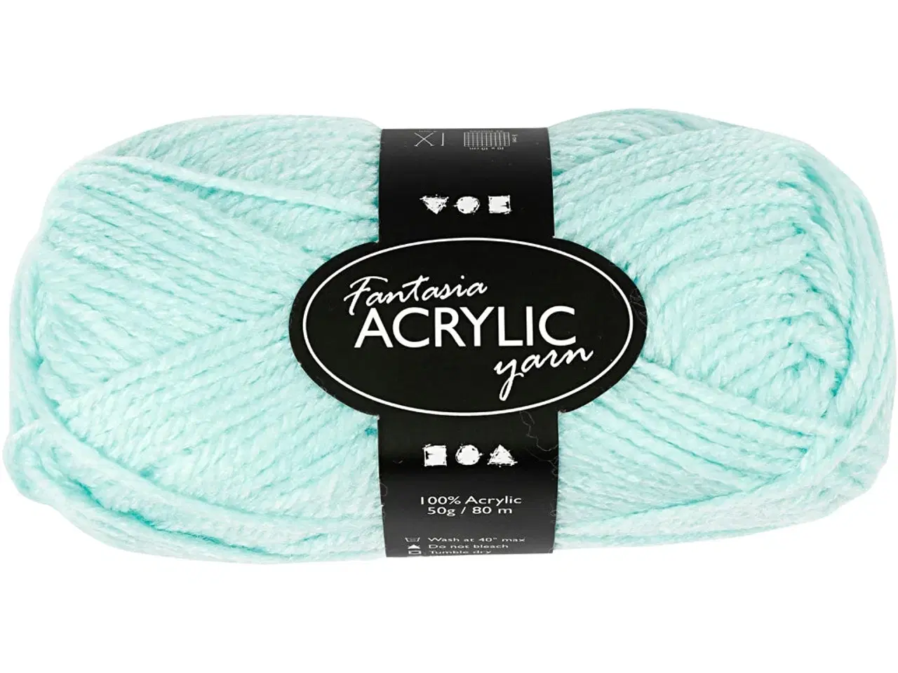 Billede 1 - Fantasia Polyacrylgarn 50g - Mint Grøn, 80m
