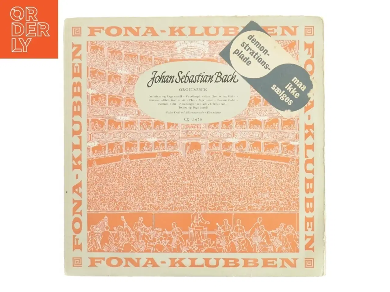 Billede 1 - Vinylplade med Johann Sebastian Bach orgelmusik