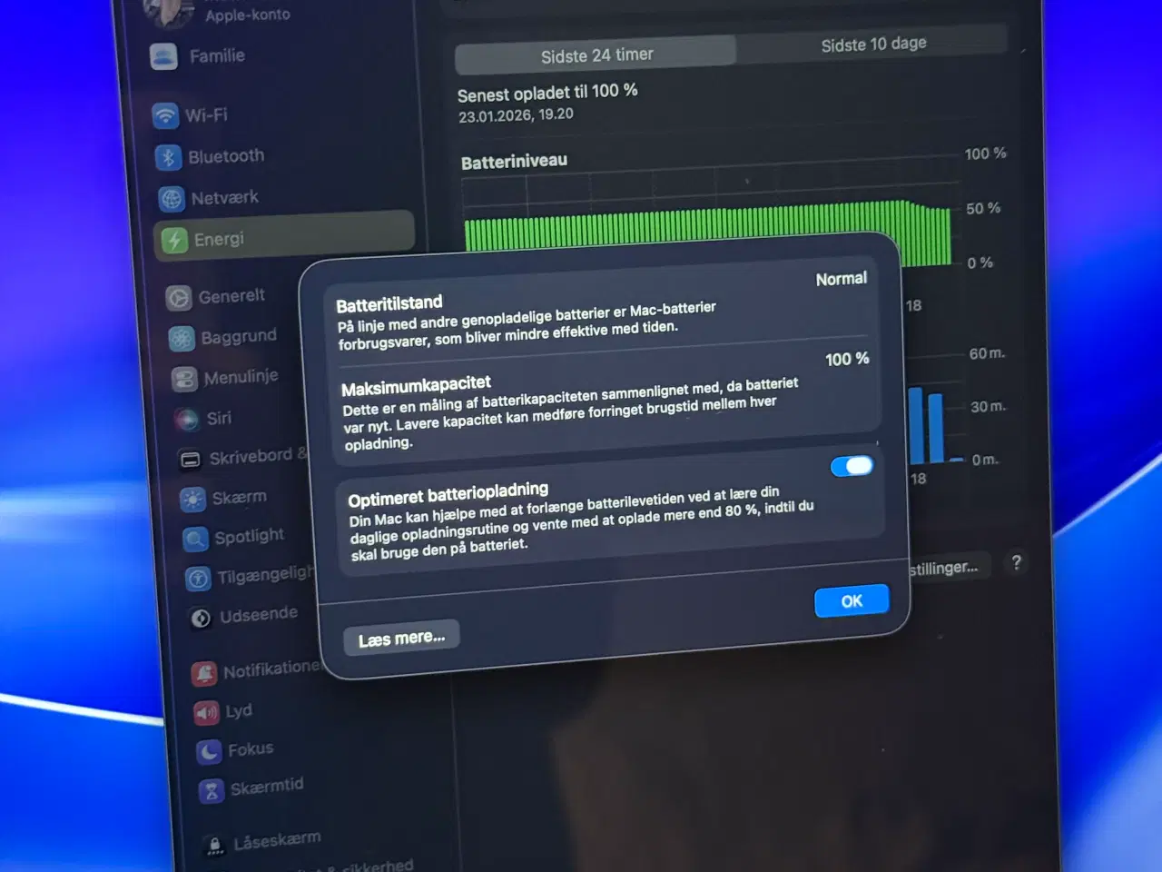 Billede 5 - MacBook Air 15” M3 8/256 GB 2024 100% BATTERI