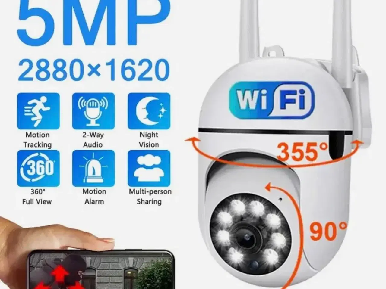 Billede 1 - Nye 5G kamera 5 Mega pixels 4K opløsning